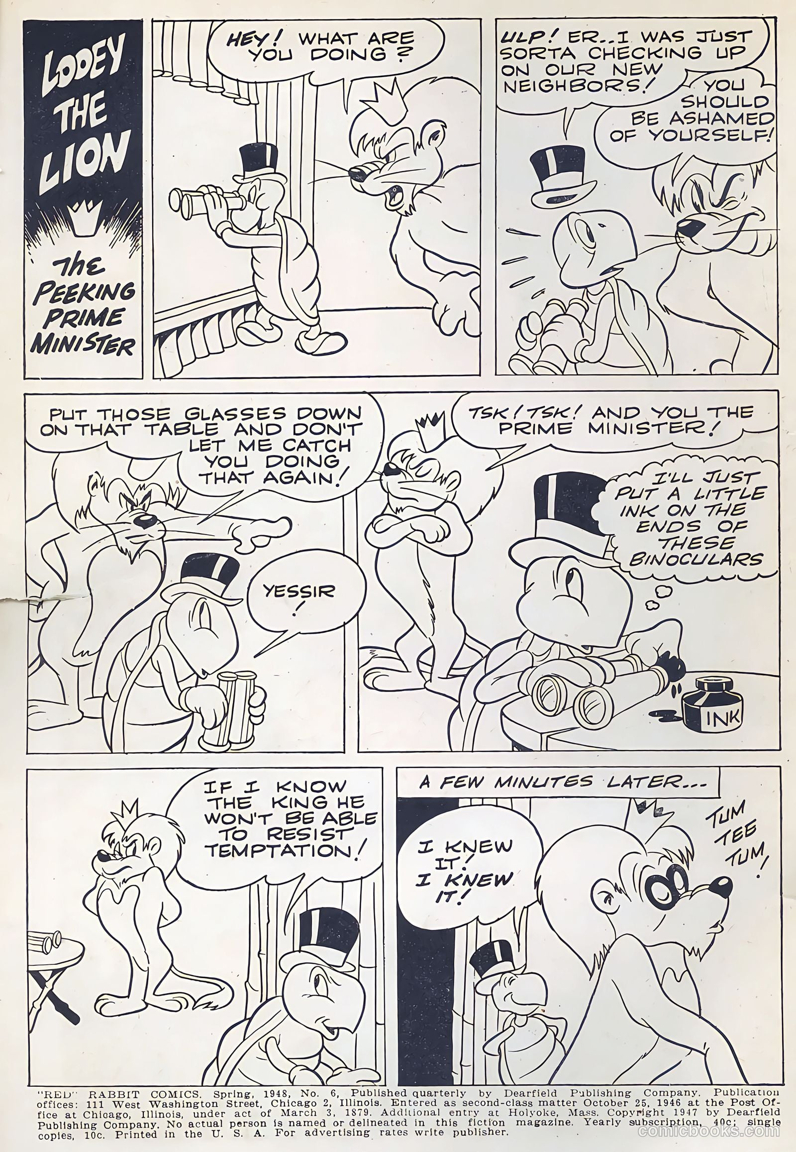 "Red" Rabbit Comics #6 (1948) — page 2 of 47