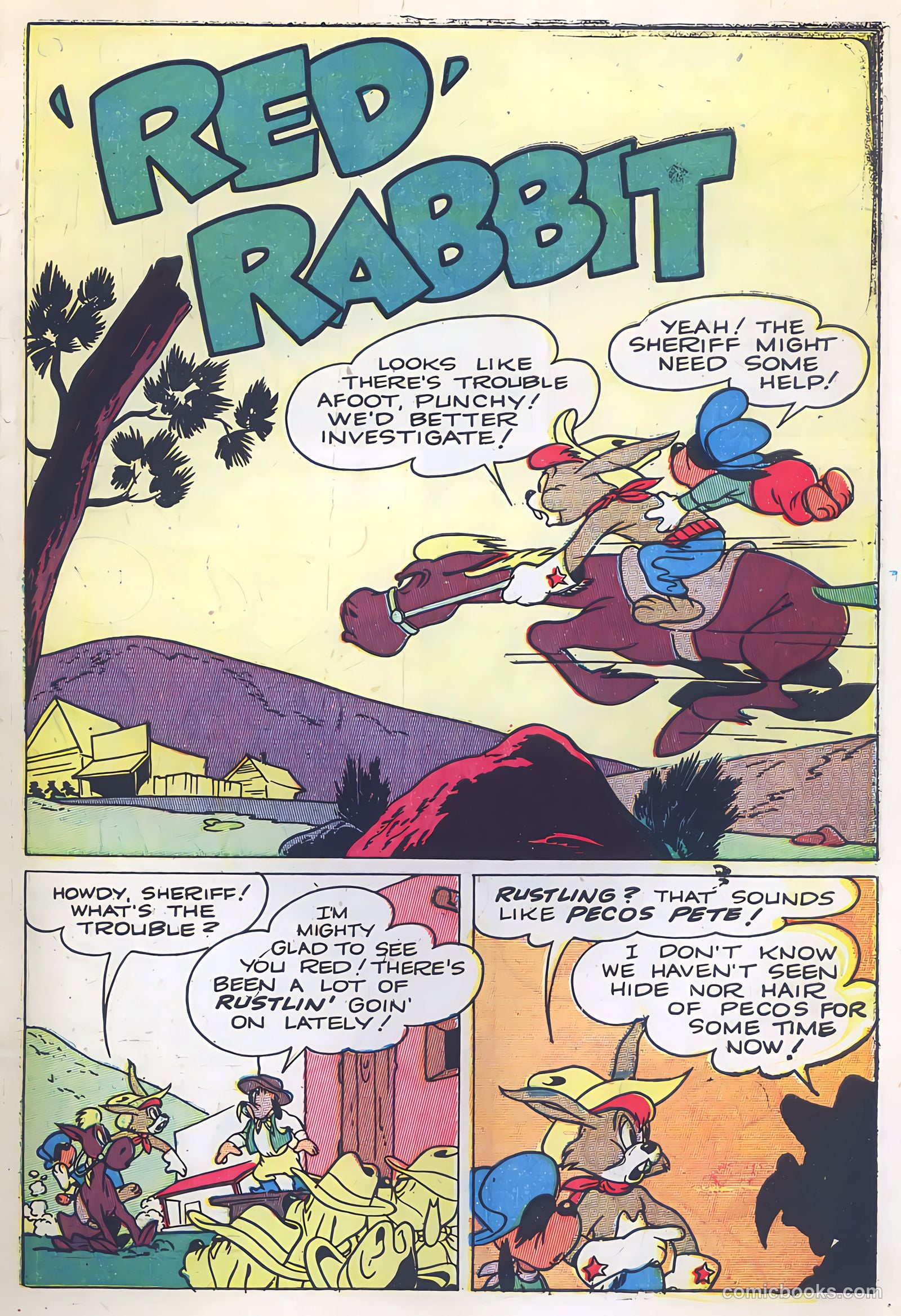 "Red" Rabbit Comics #6 (1948) — page 3 of 47