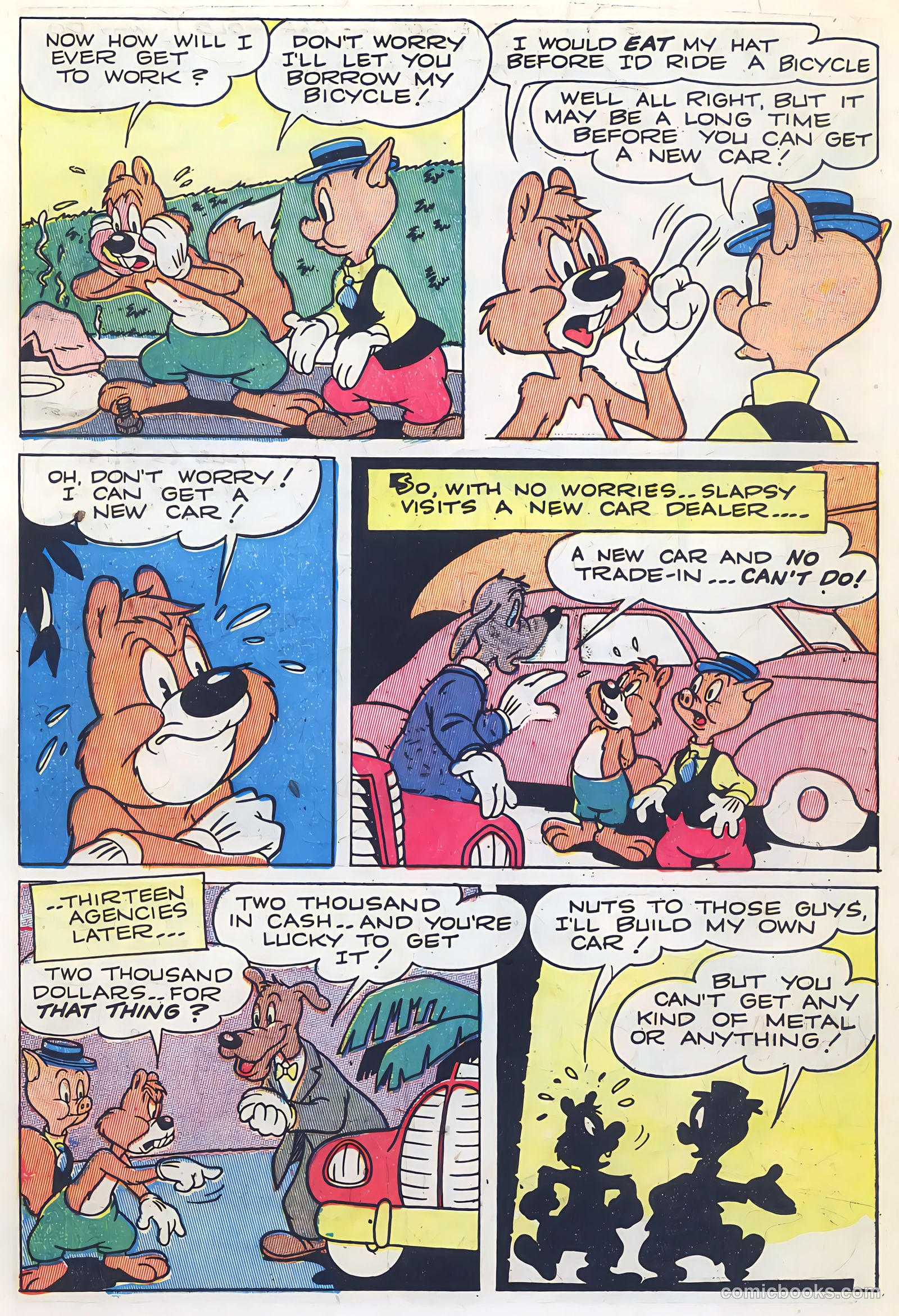 "Red" Rabbit Comics #6 (1948) — page 36 of 47