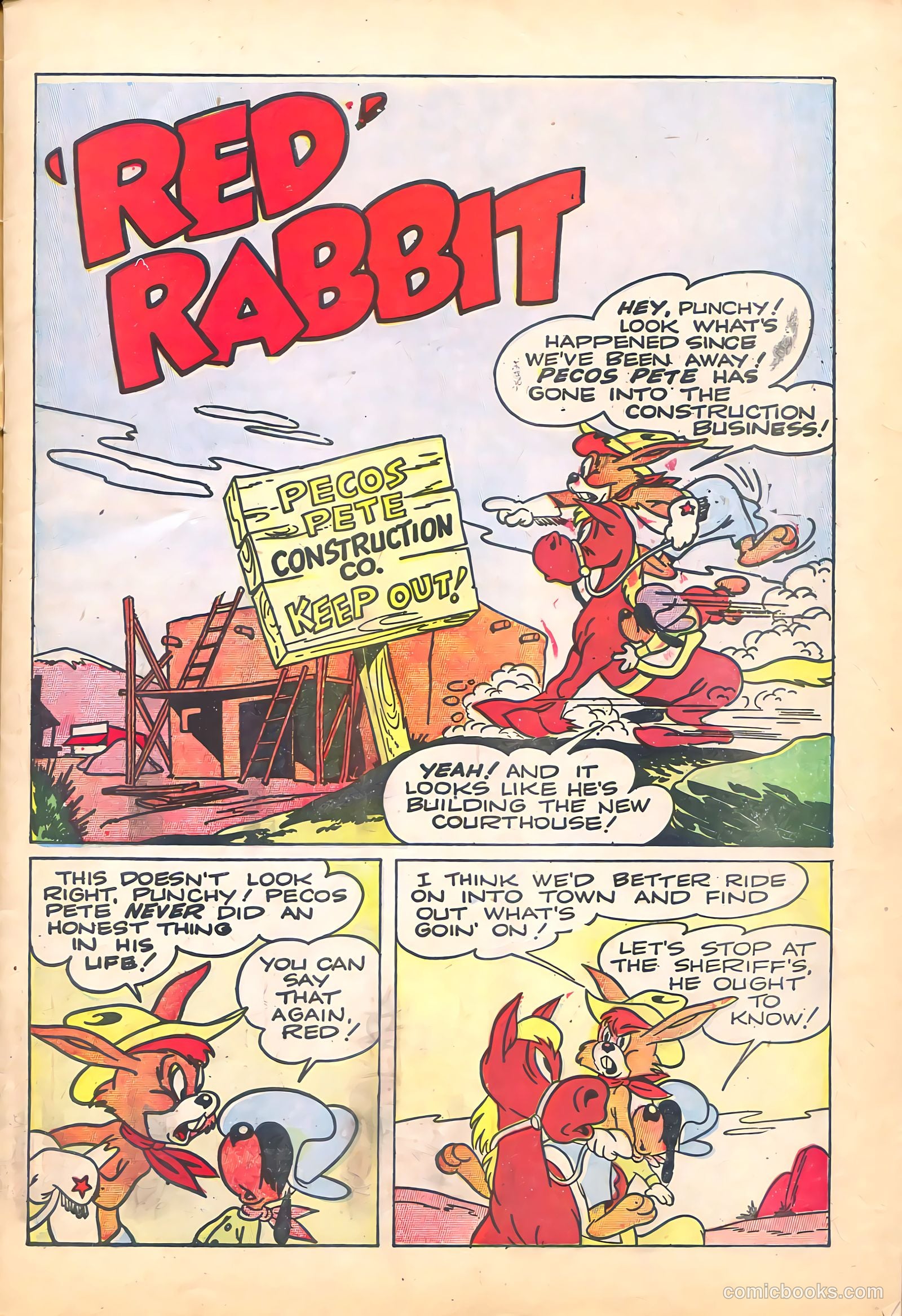 "Red" Rabbit Comics #7 (1948) — page 3 of 36