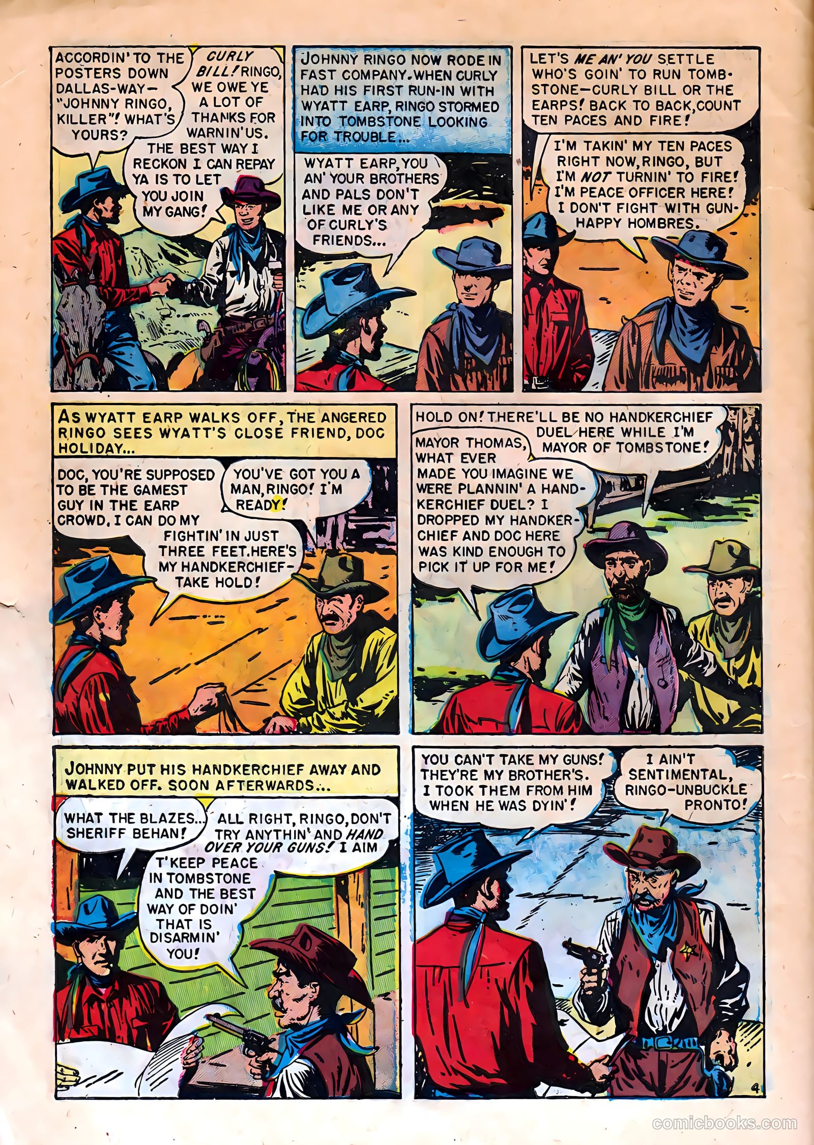 Bad Men of Tombstone #1 (1950) — page 6 of 36