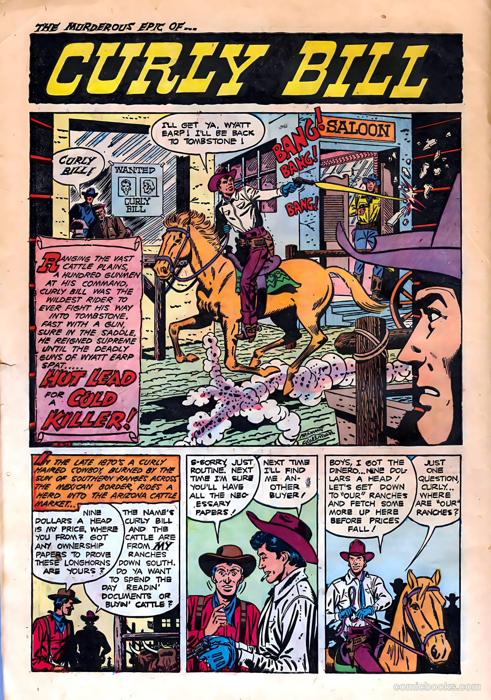 Bad Men of Tombstone #1 (1950) — page 10 of 36