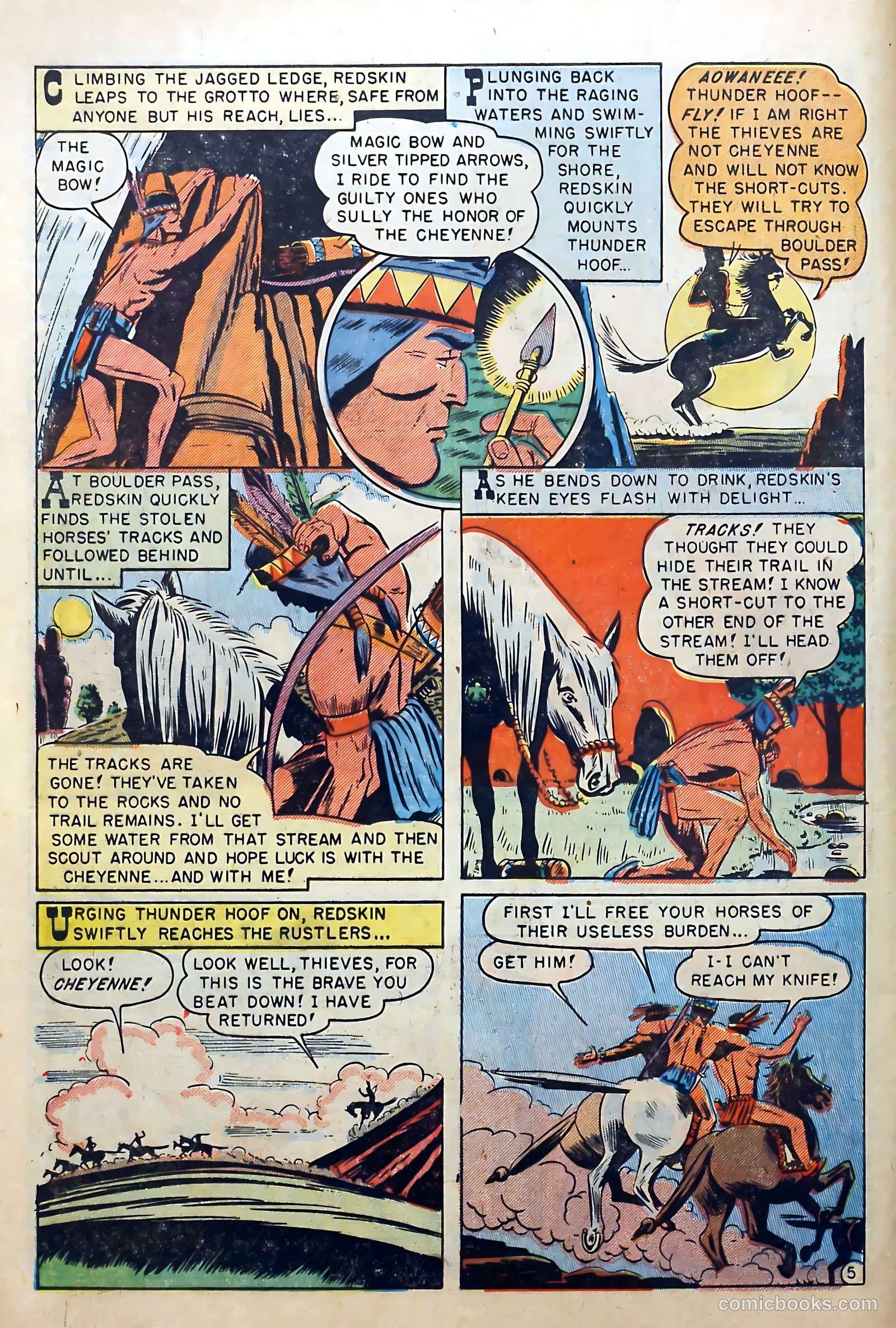 Redskin #1 (1950) — page 8 of 37
