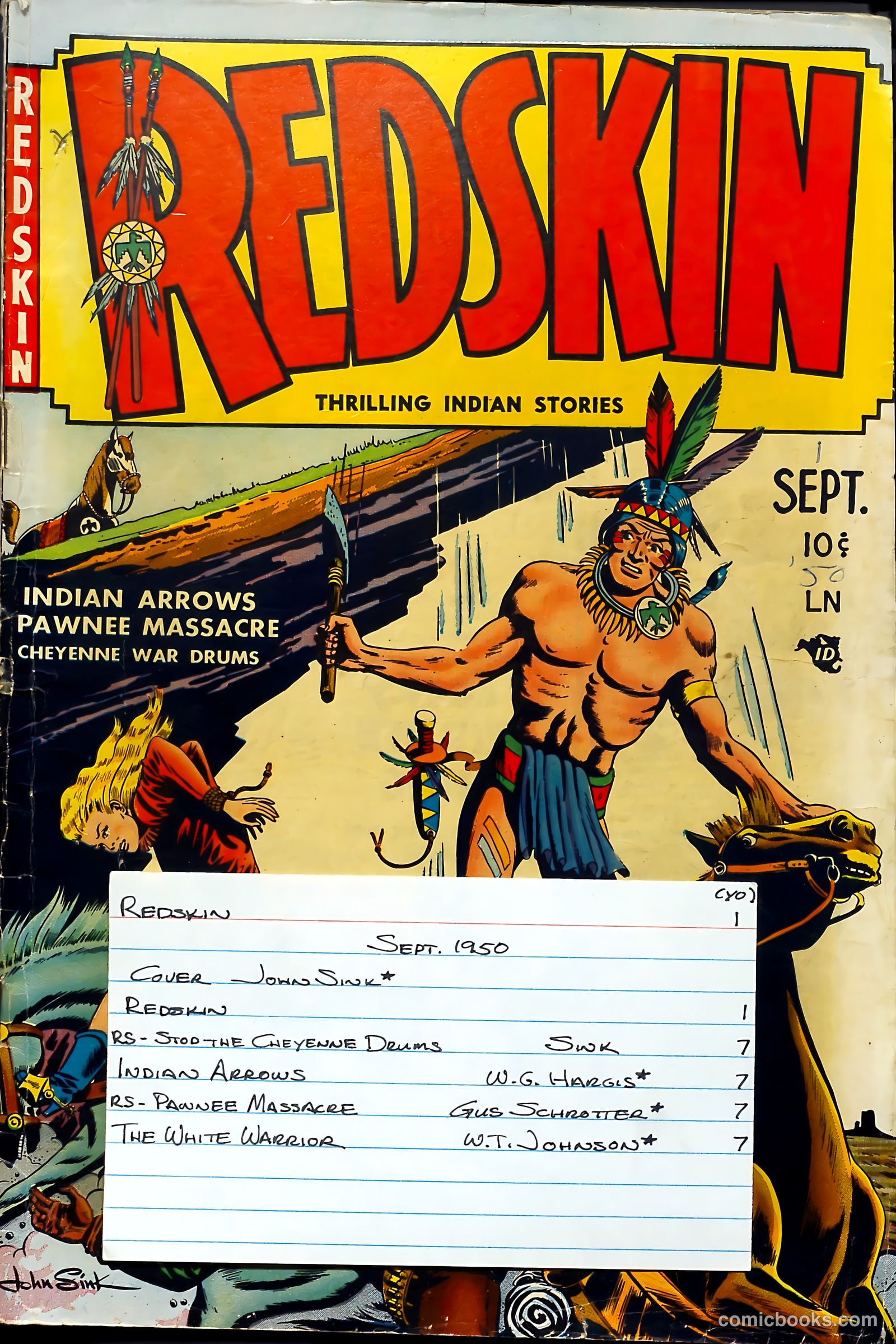 Redskin #1 (1950) — page 37 of 37