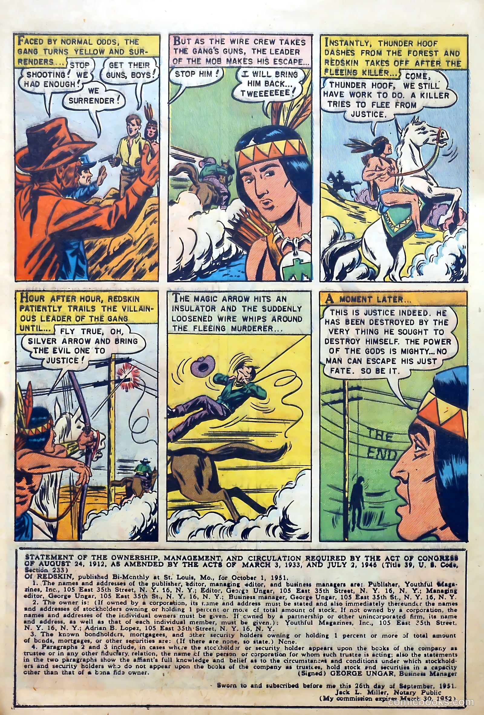 Redskin #10 (1952) — page 10 of 37