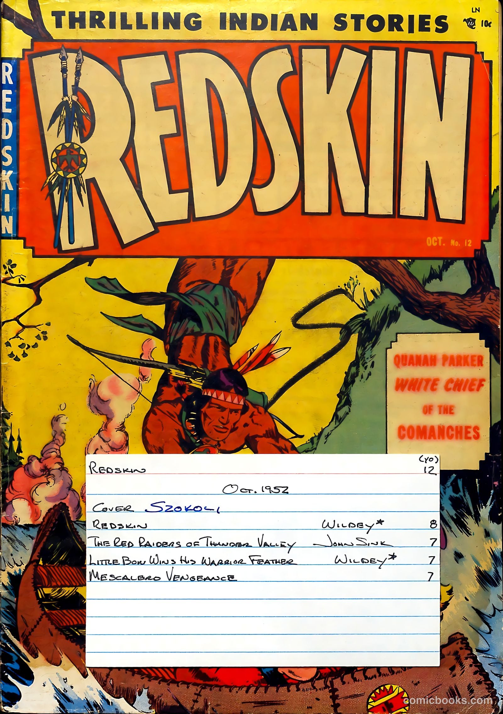 Redskin #12 (1952) — page 37 of 37