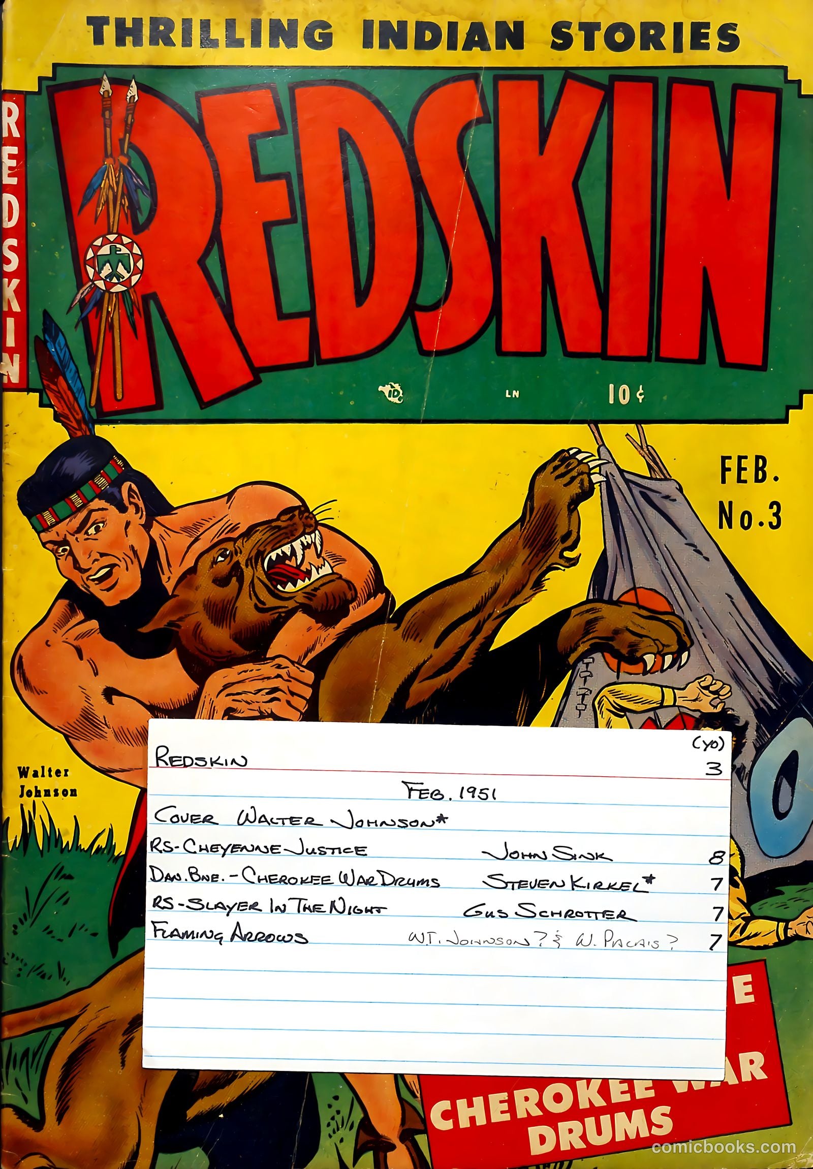 Redskin #3 (1951) — page 37 of 37