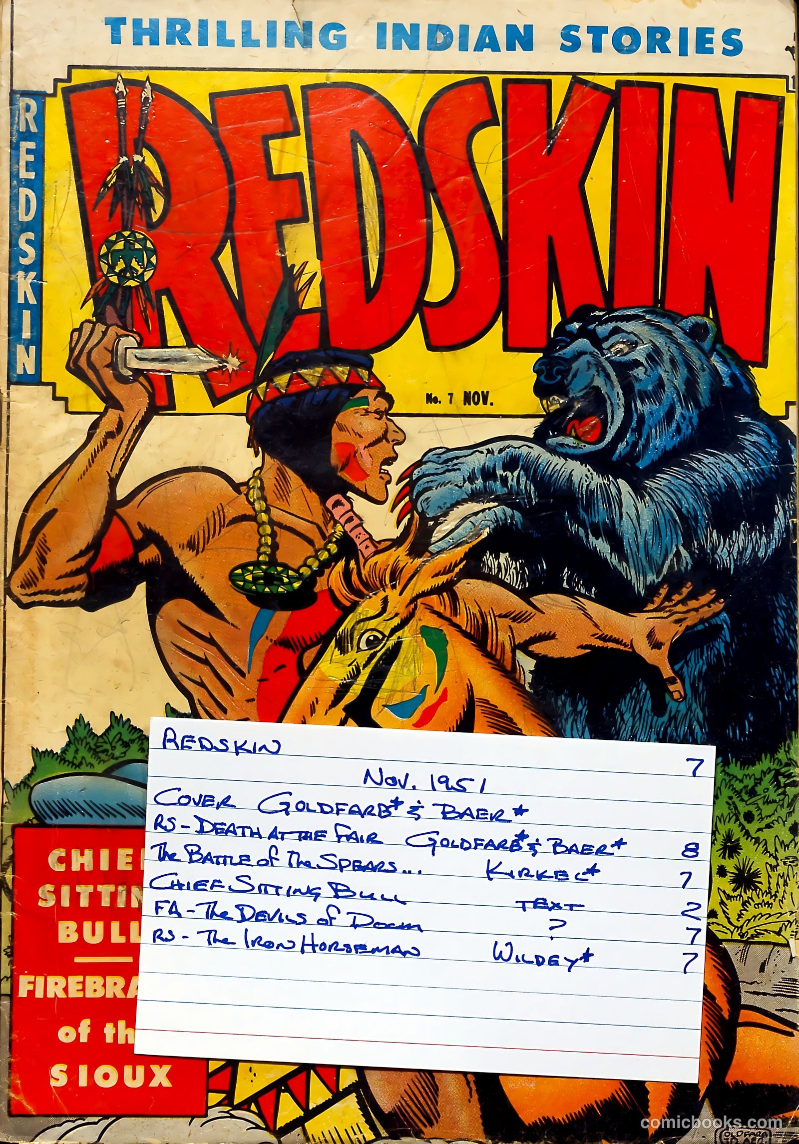 Redskin #7 (1951) — page 37 of 37