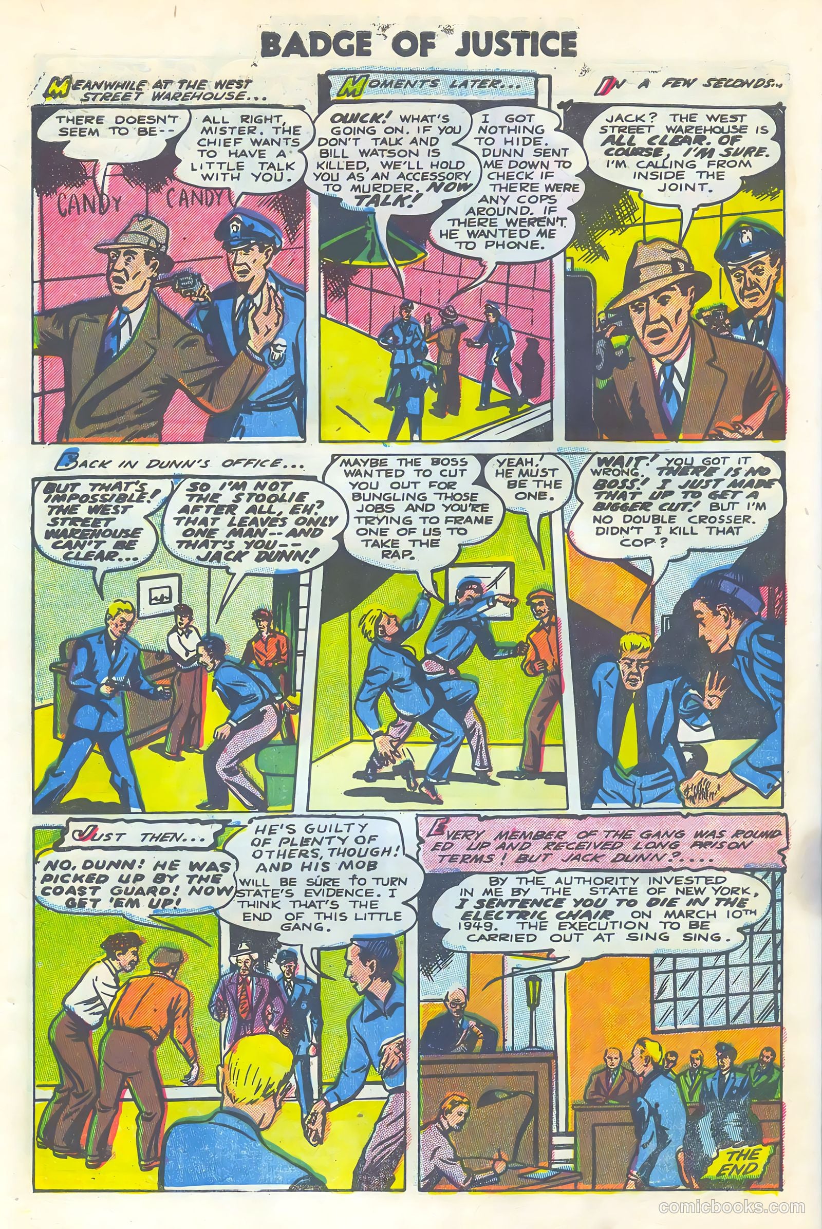 Badge of Justice #2 (1955) — page 30 of 36