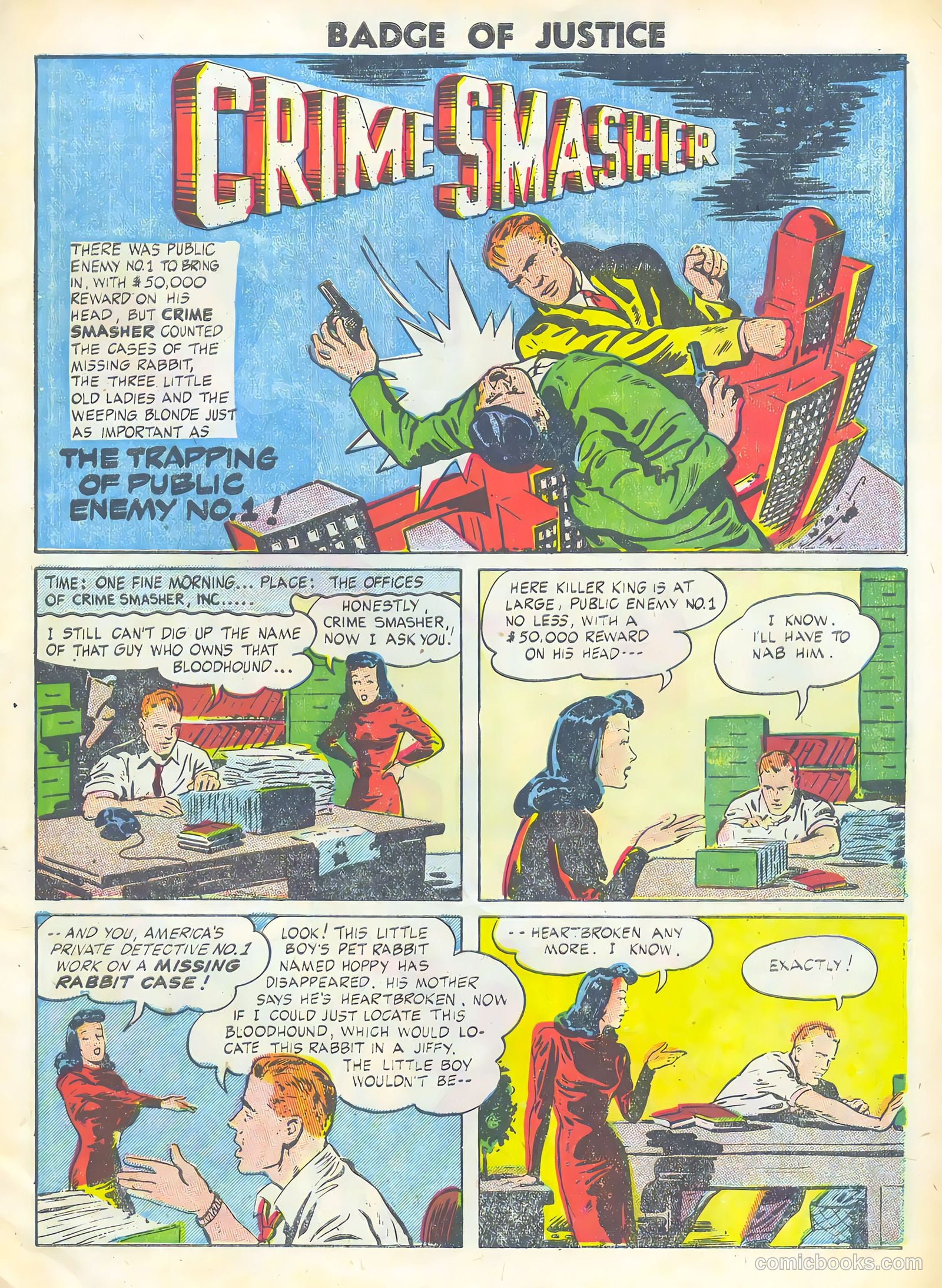 Badge of Justice #22 (1955) — page 3 of 36