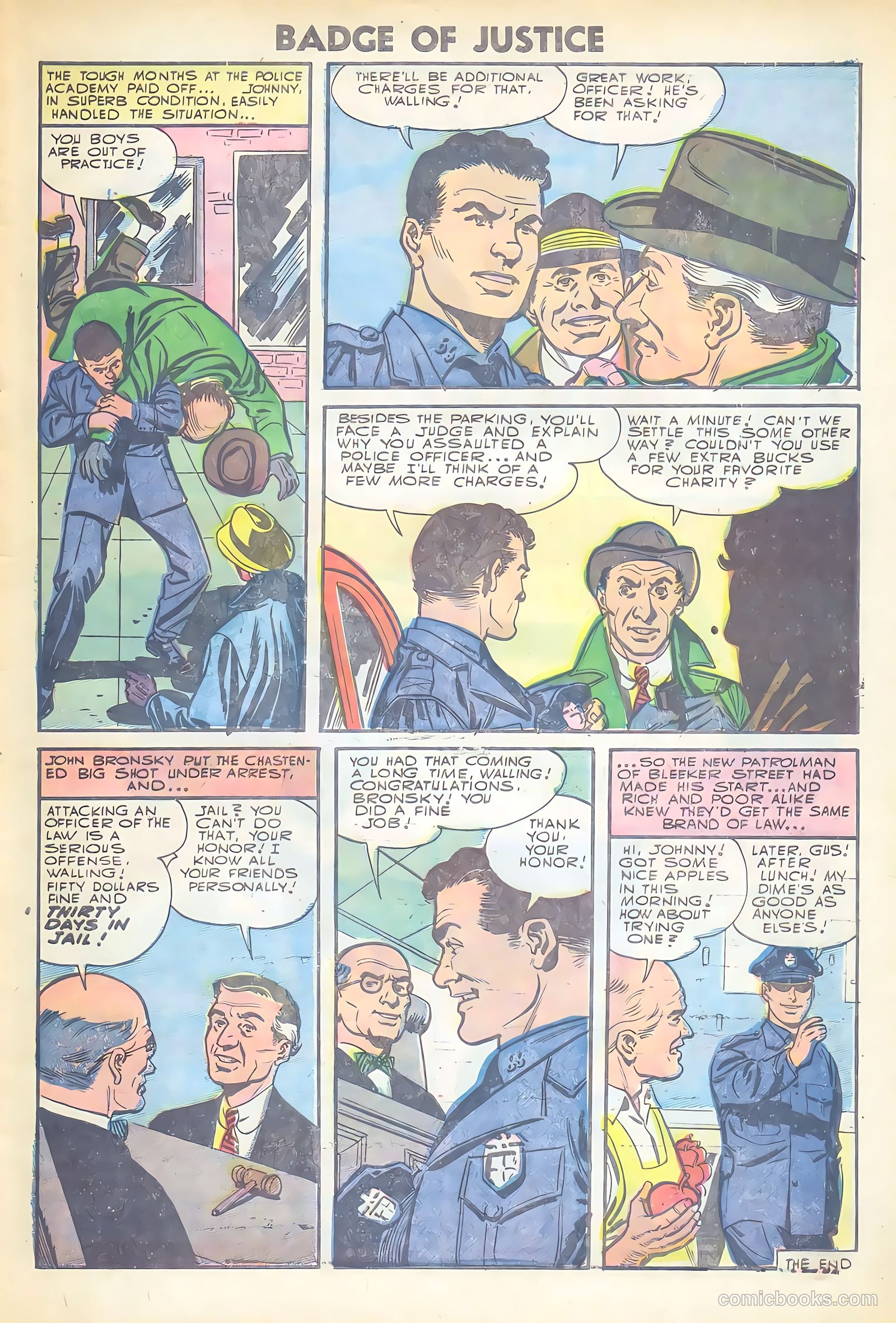 Badge of Justice #3 (1955) — page 33 of 36