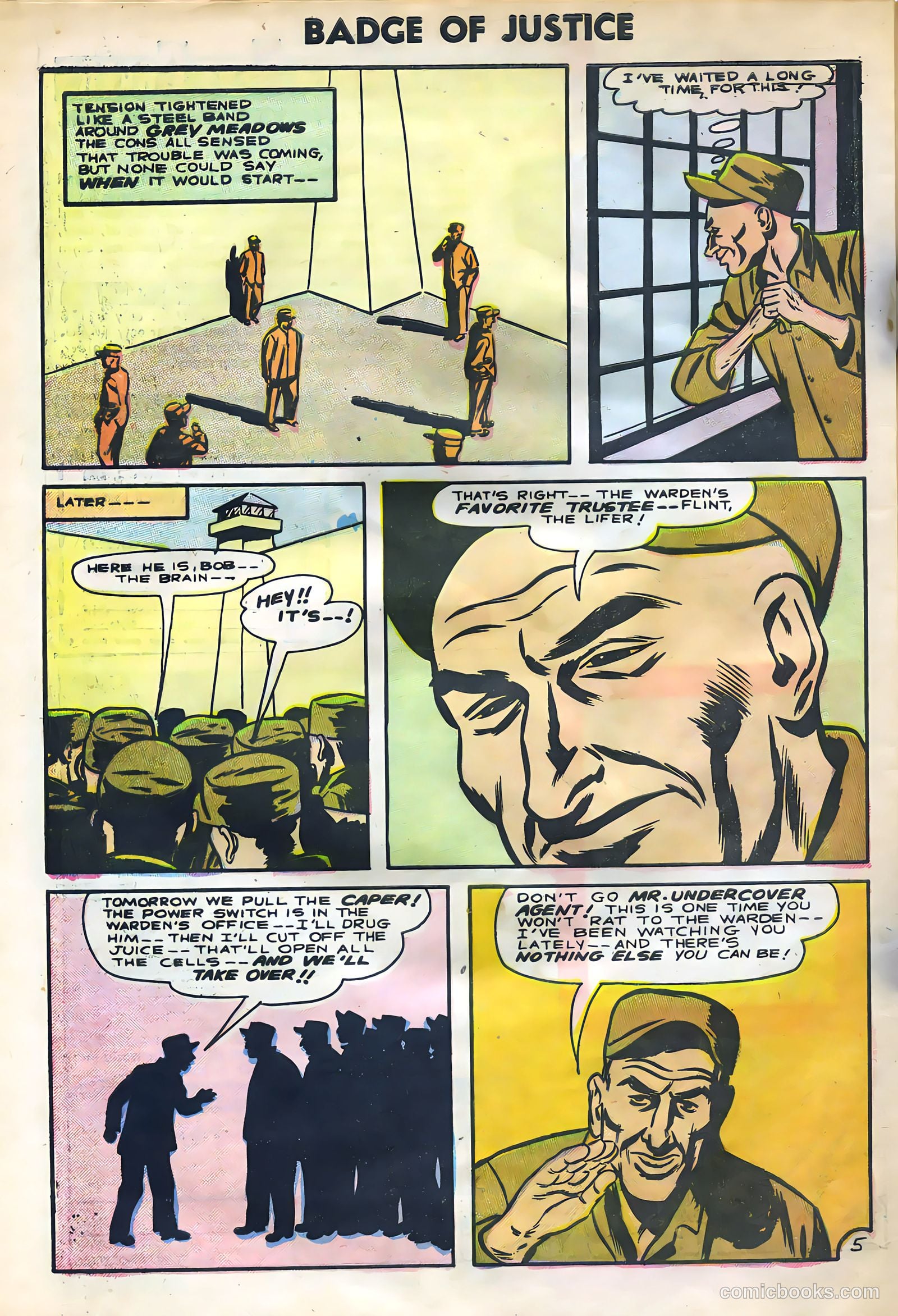 Badge of Justice #4 (1955) — page 32 of 36