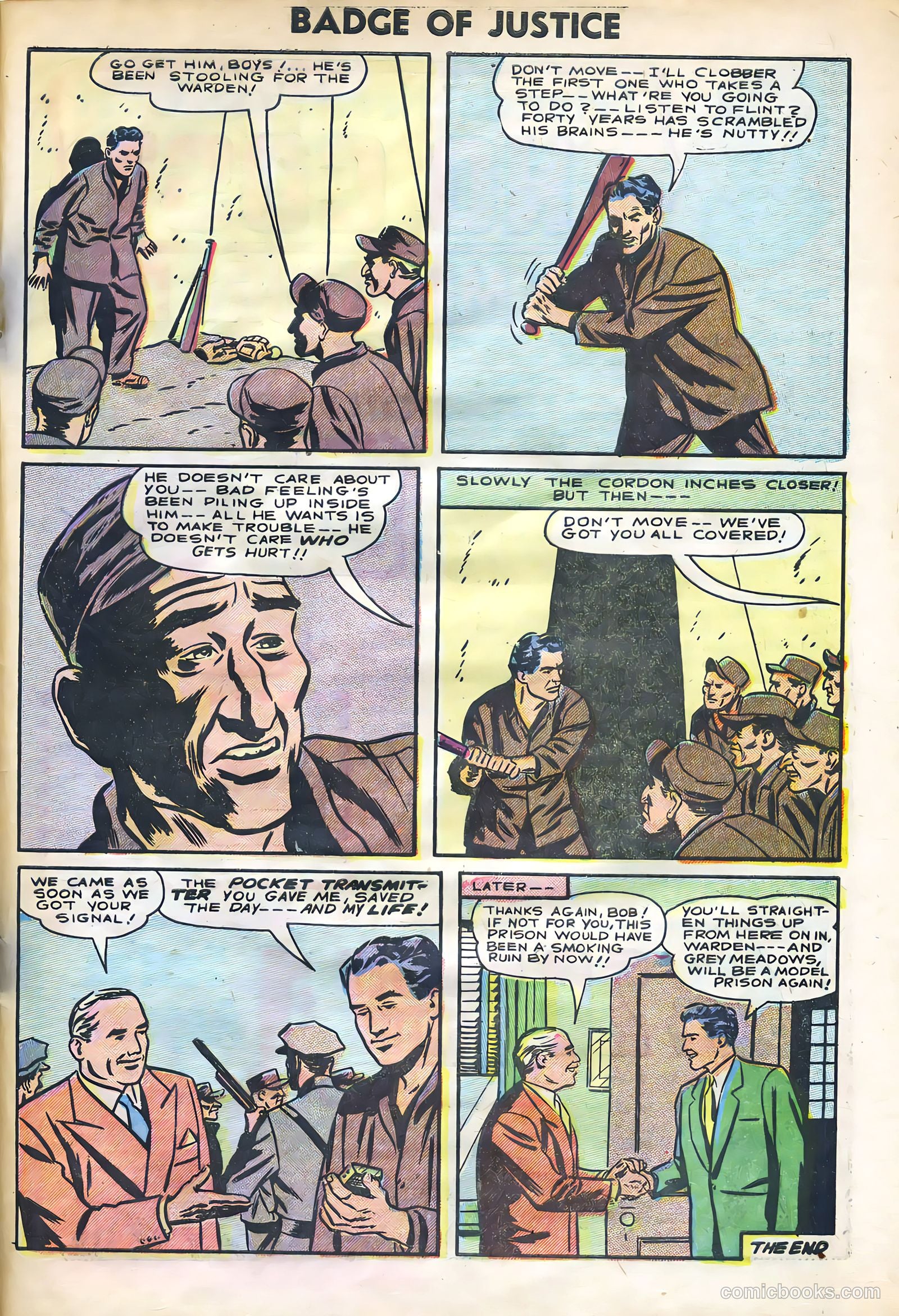 Badge of Justice #4 (1955) — page 33 of 36