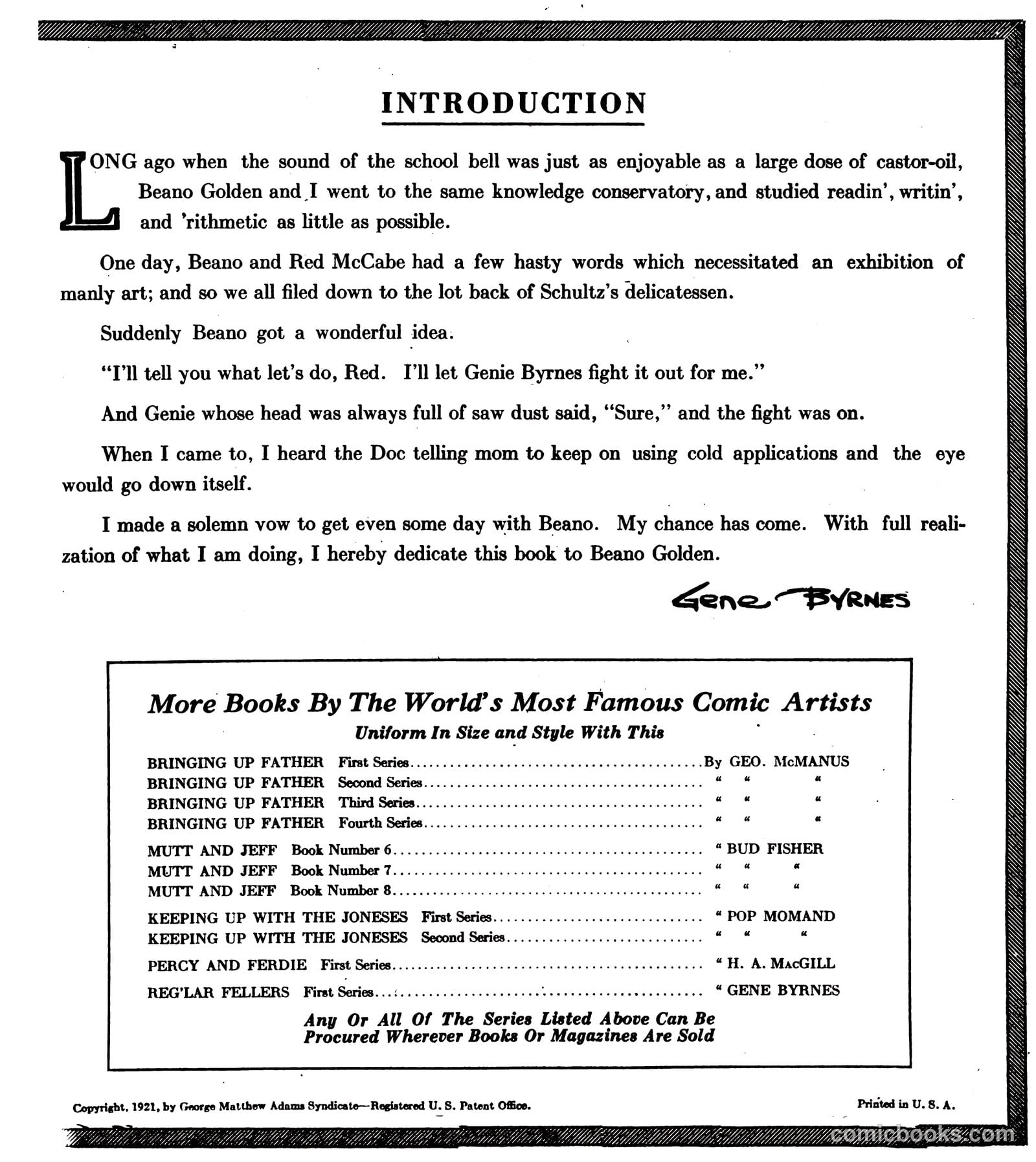 Reg'lar Fellers #1 (1921) — page 4 of 52