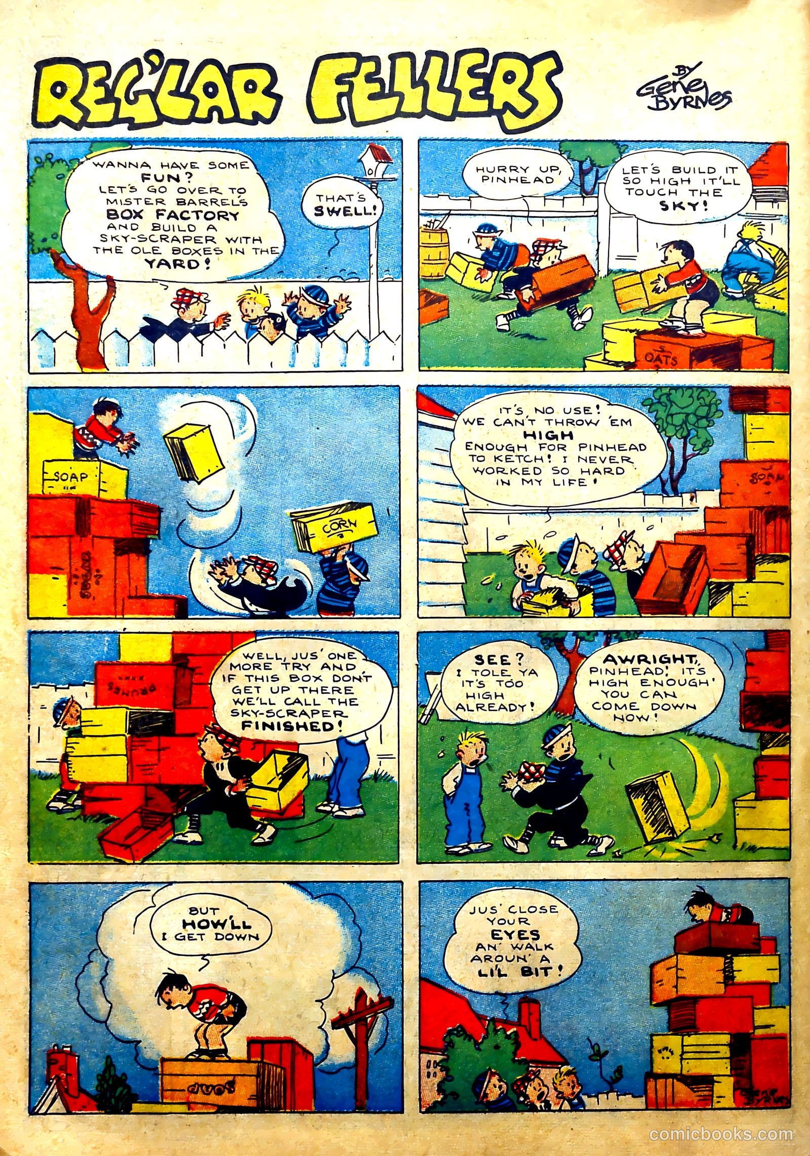 Reg'lar Fellers Heroic Comics #1 (1940) — page 59 of 71