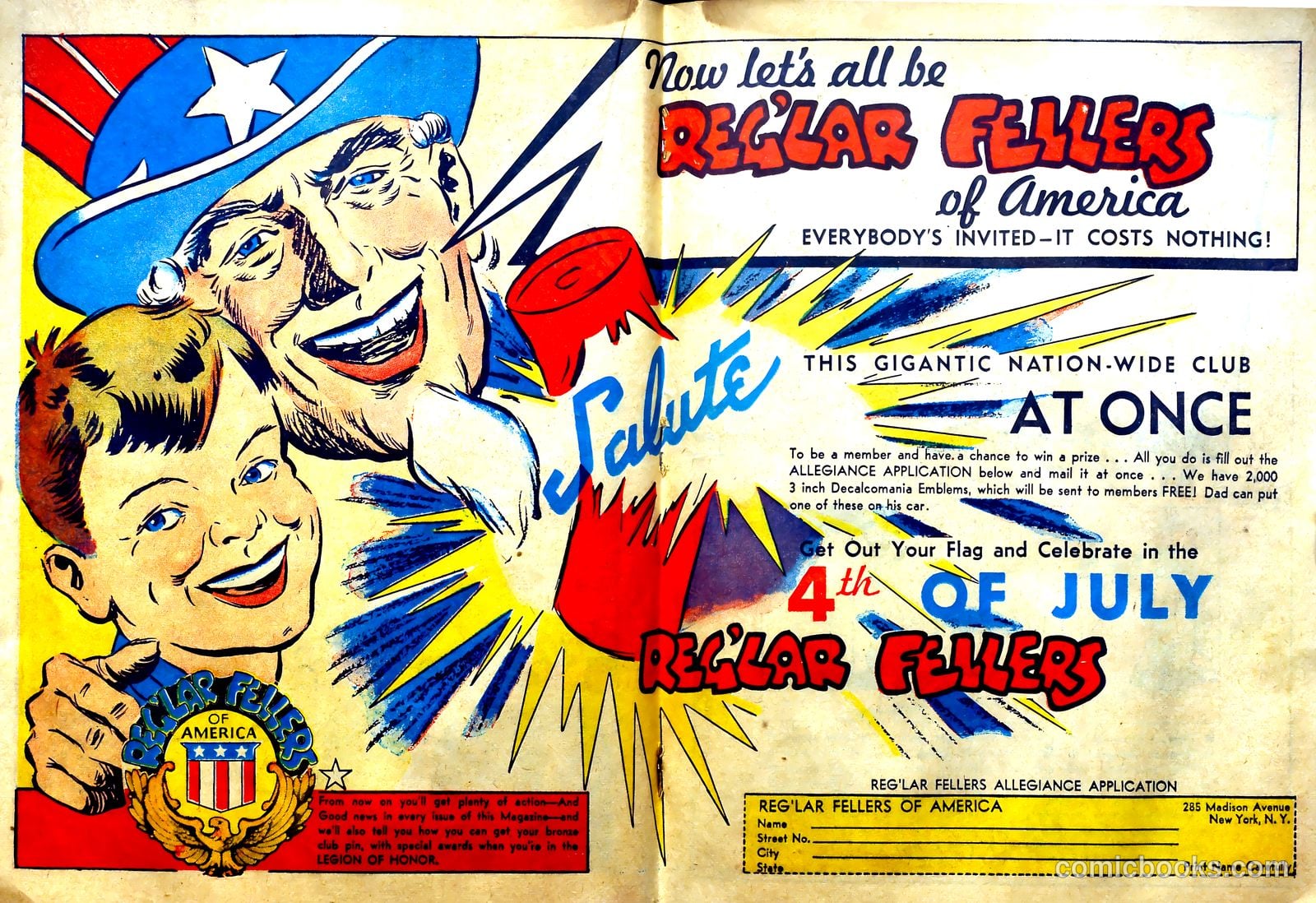 Reg'lar Fellers Heroic Comics #1 (1940) — page 71 of 71