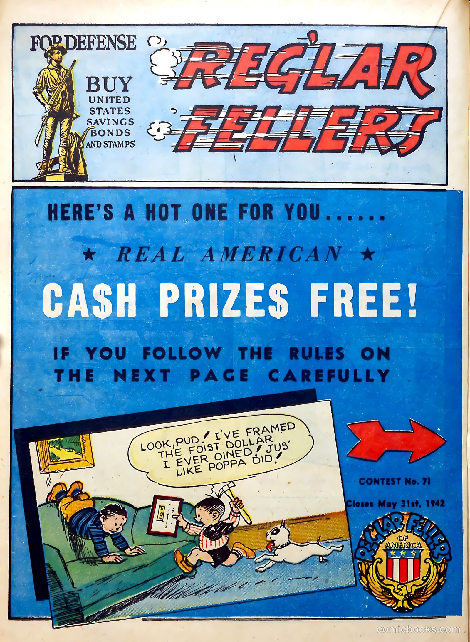 Reg'lar Fellers Heroic Comics #12 (1942) — page 38 of 69
