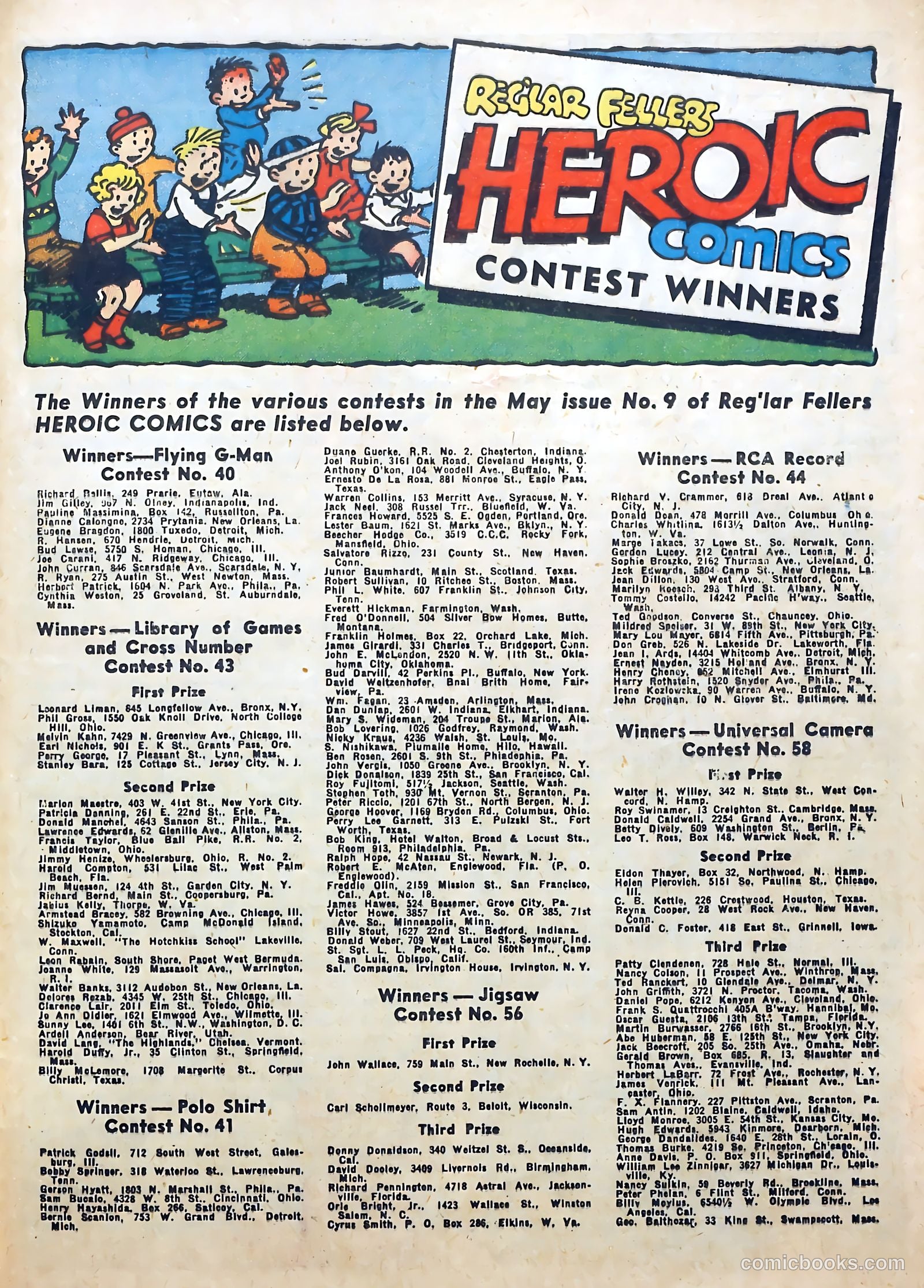 Reg'lar Fellers Heroic Comics #12 (1942) — page 57 of 69