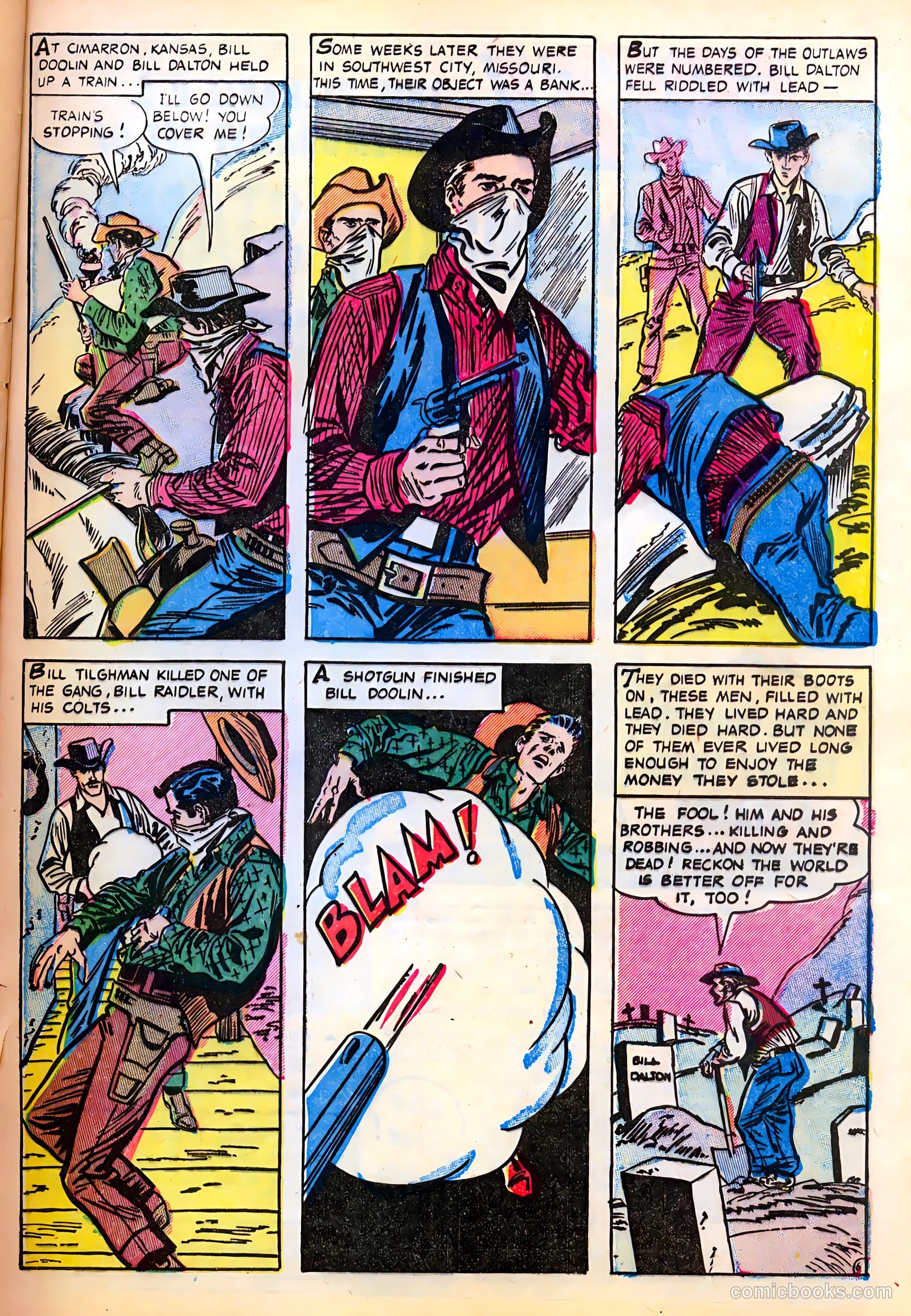 Badmen of the West #1 (1951) — page 33 of 36