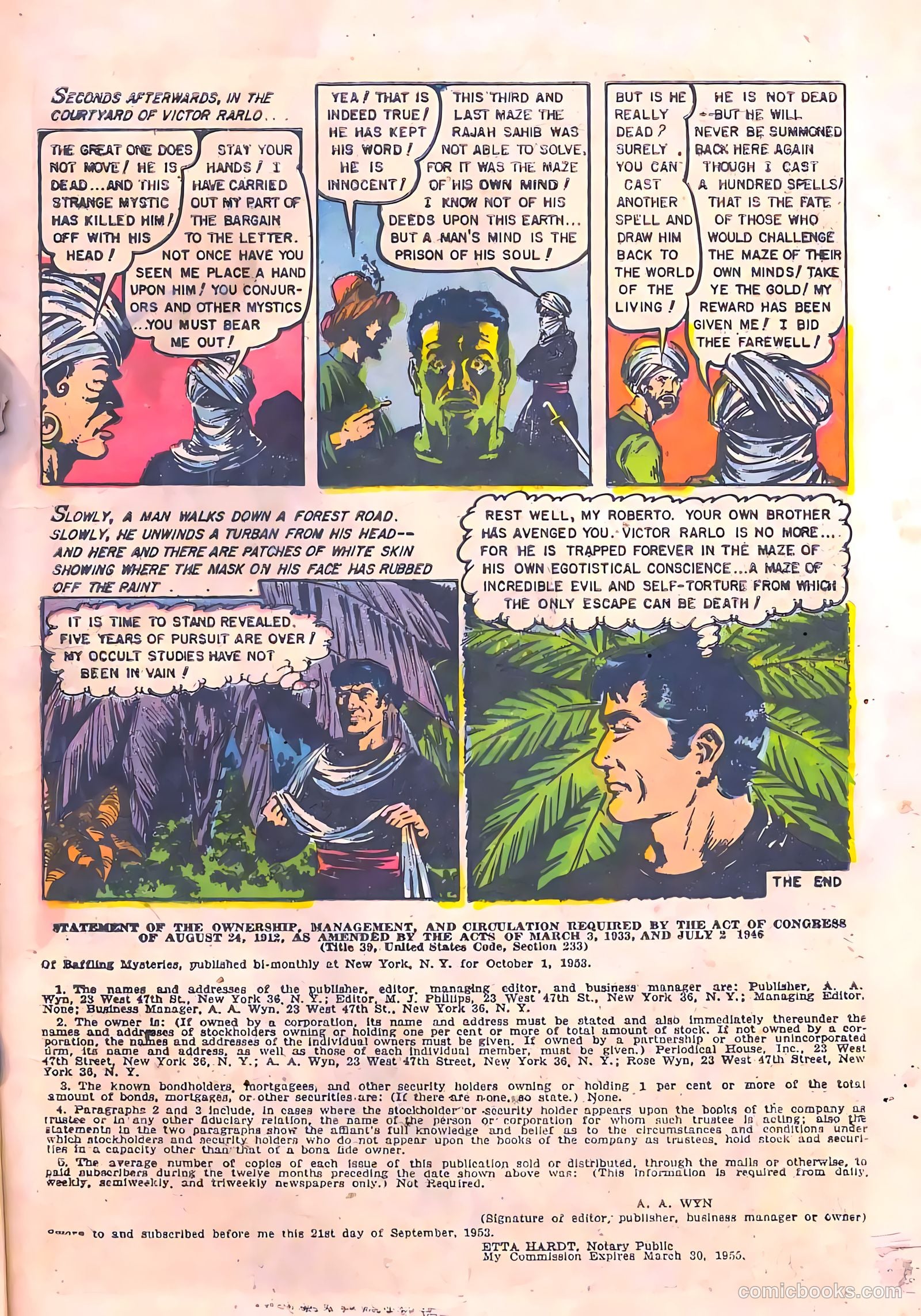 Baffling Mysteries #20 (1954) — page 9 of 36