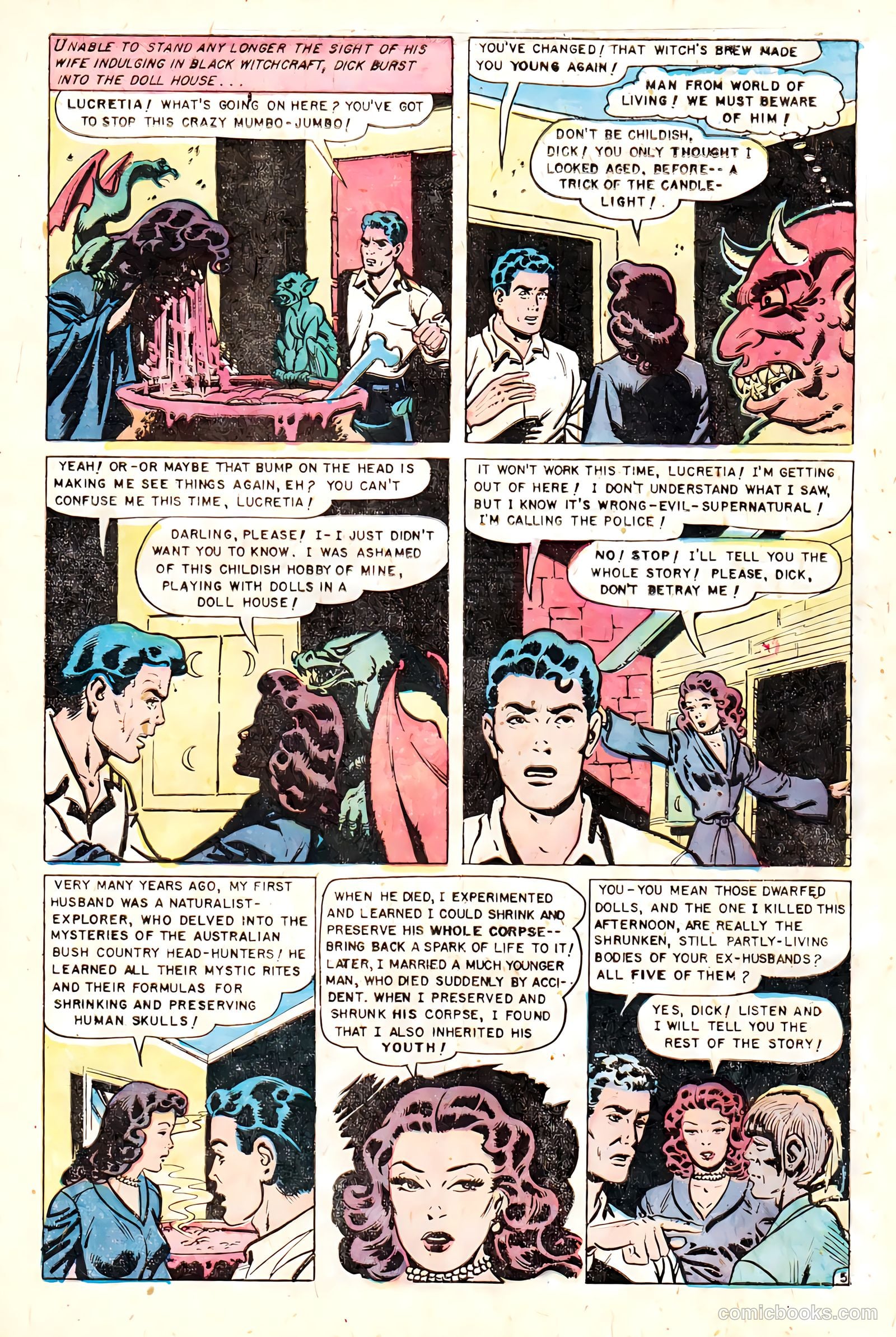 Baffling Mysteries #8 (1952) — page 7 of 36