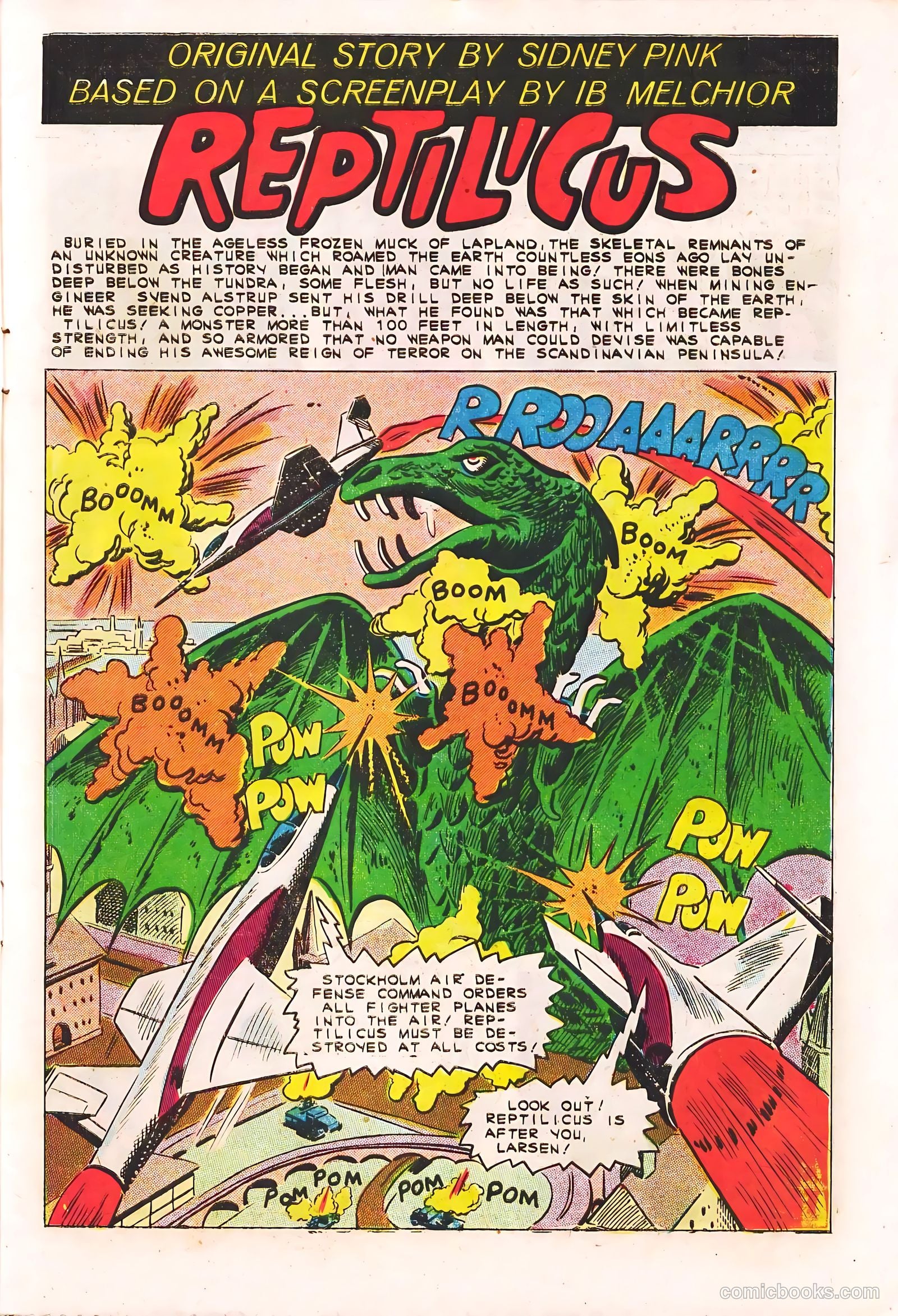 Reptilicus #1 (1961) — page 3 of 36
