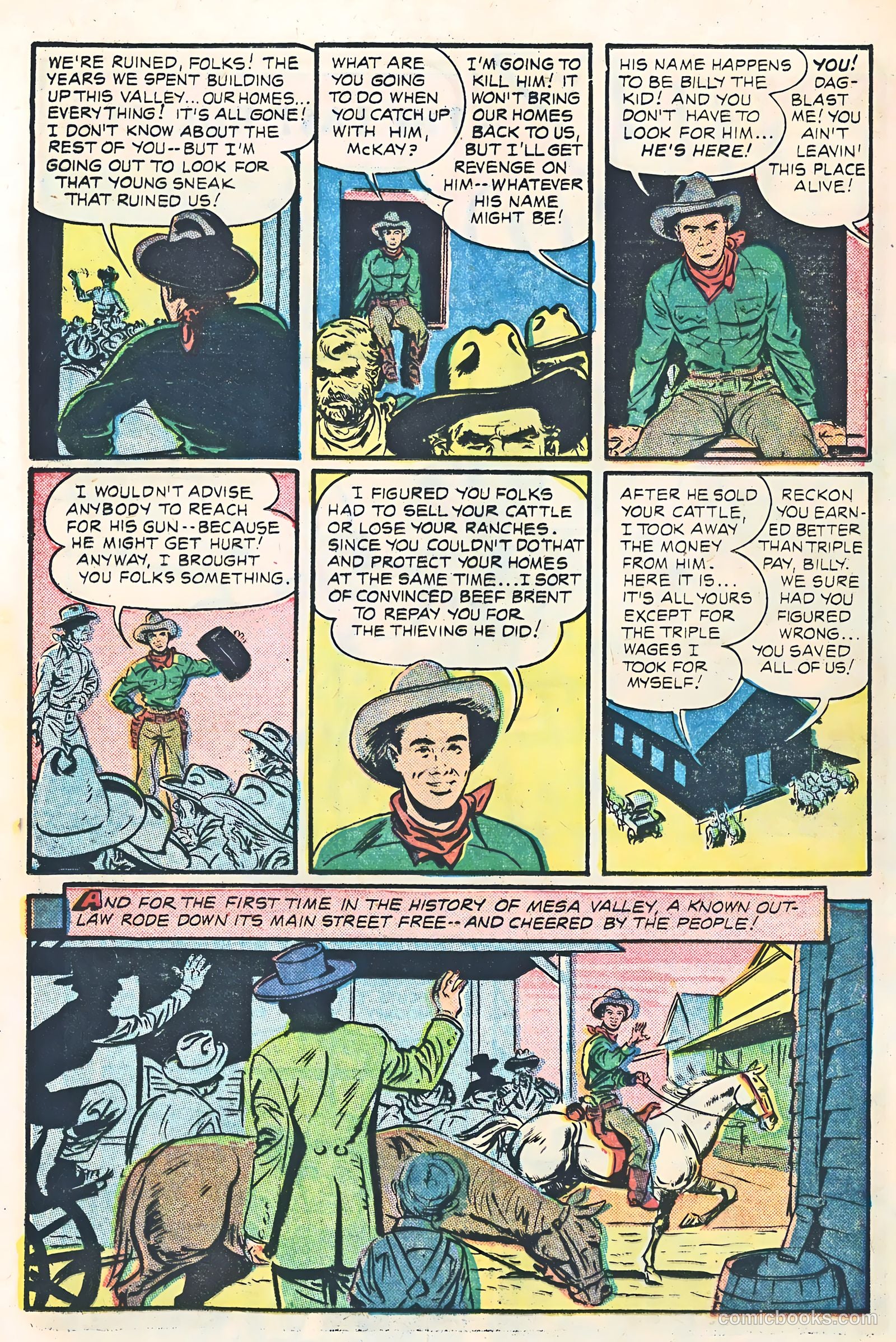 Return of the Outlaw #1 (1953) — page 25 of 37