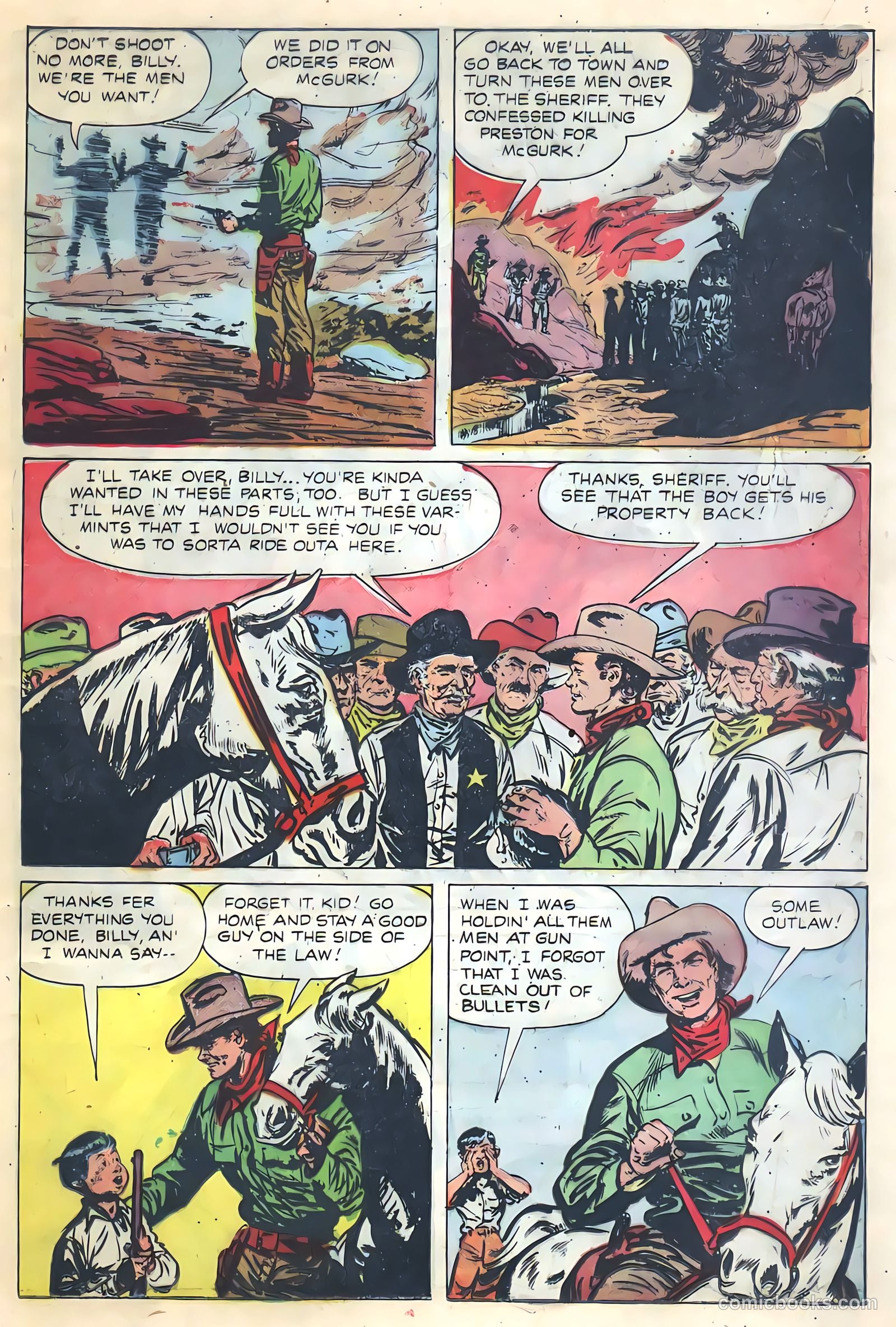 Return of the Outlaw #4 (1954) — page 15 of 36