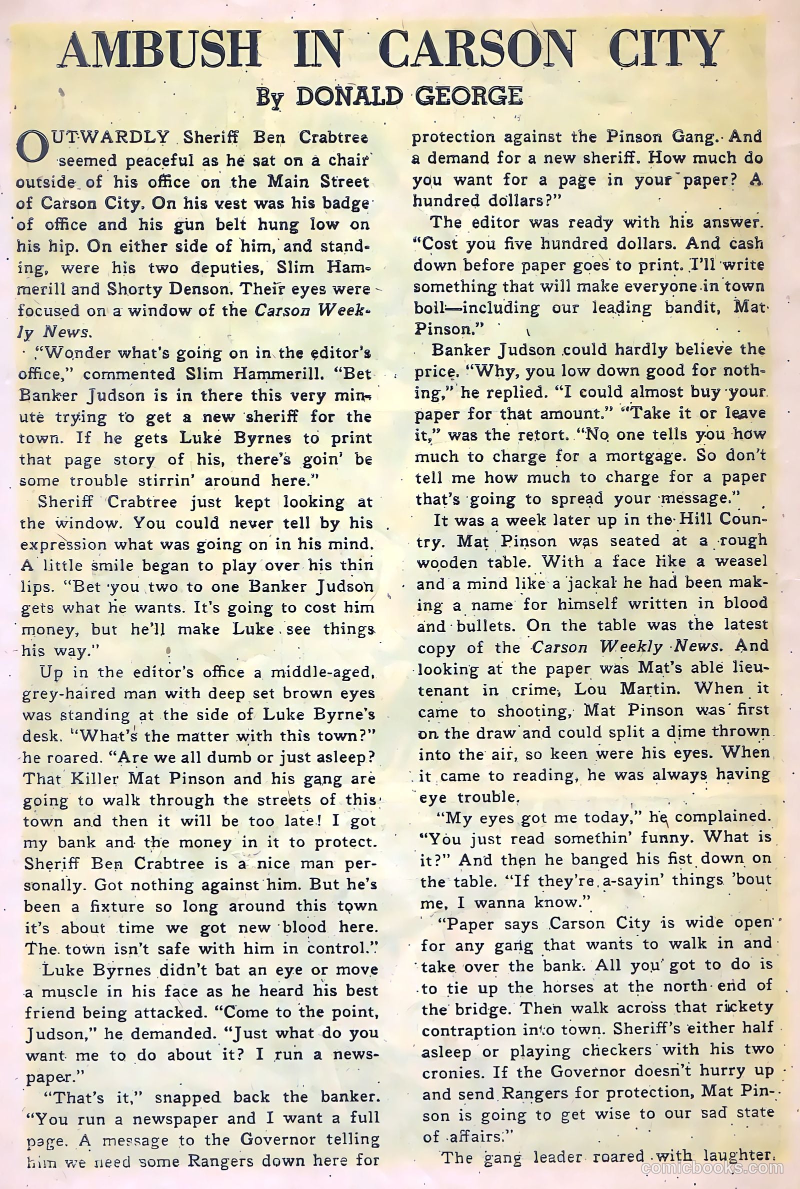 Return of the Outlaw #4 (1954) — page 32 of 36