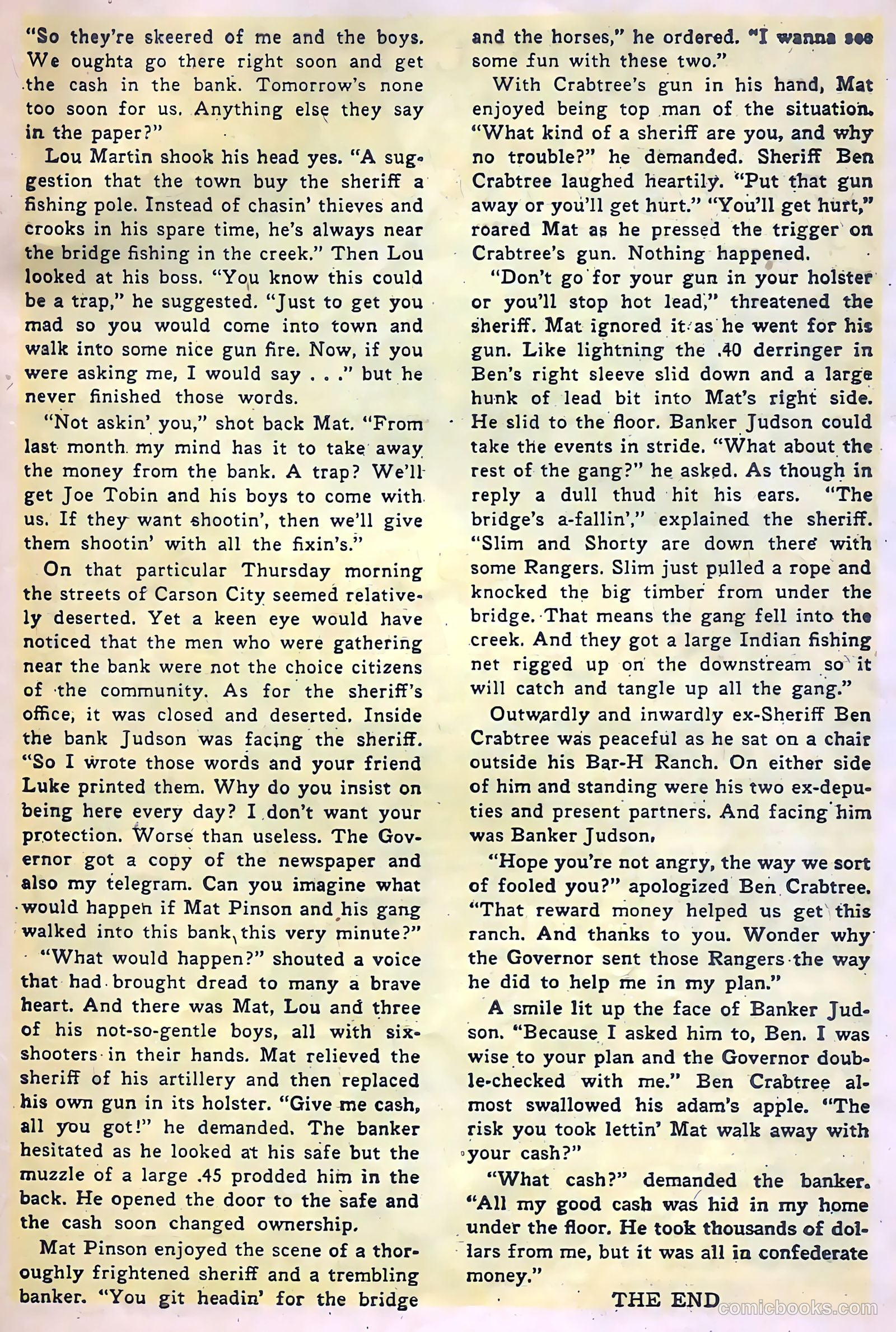 Return of the Outlaw #4 (1954) — page 33 of 36