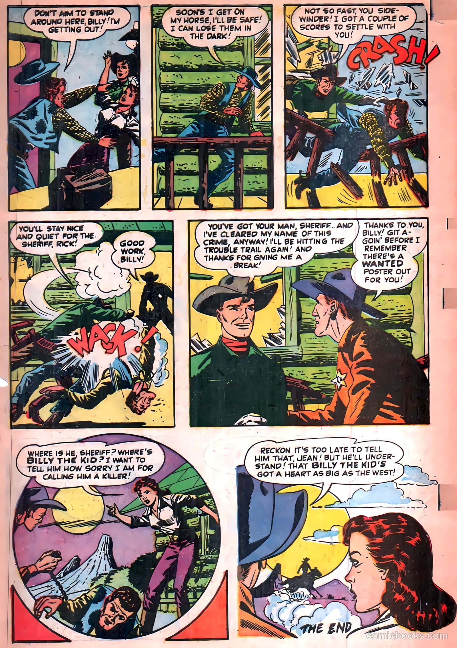 Return of the Outlaw #5 (1954) — page 34 of 36