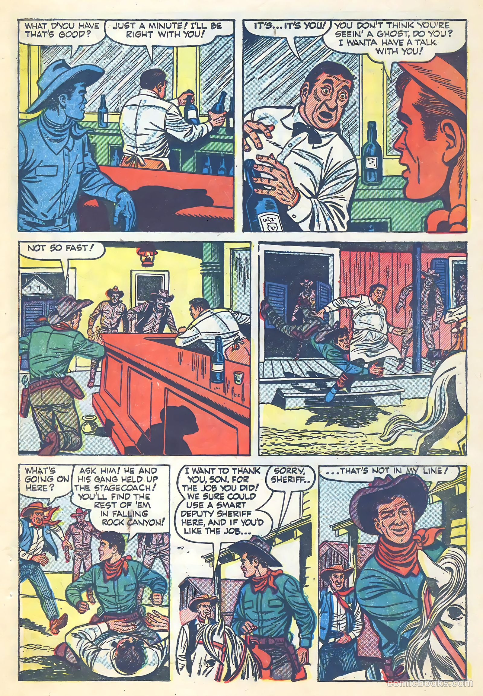 Return of the Outlaw #6 (1955) — page 21 of 36