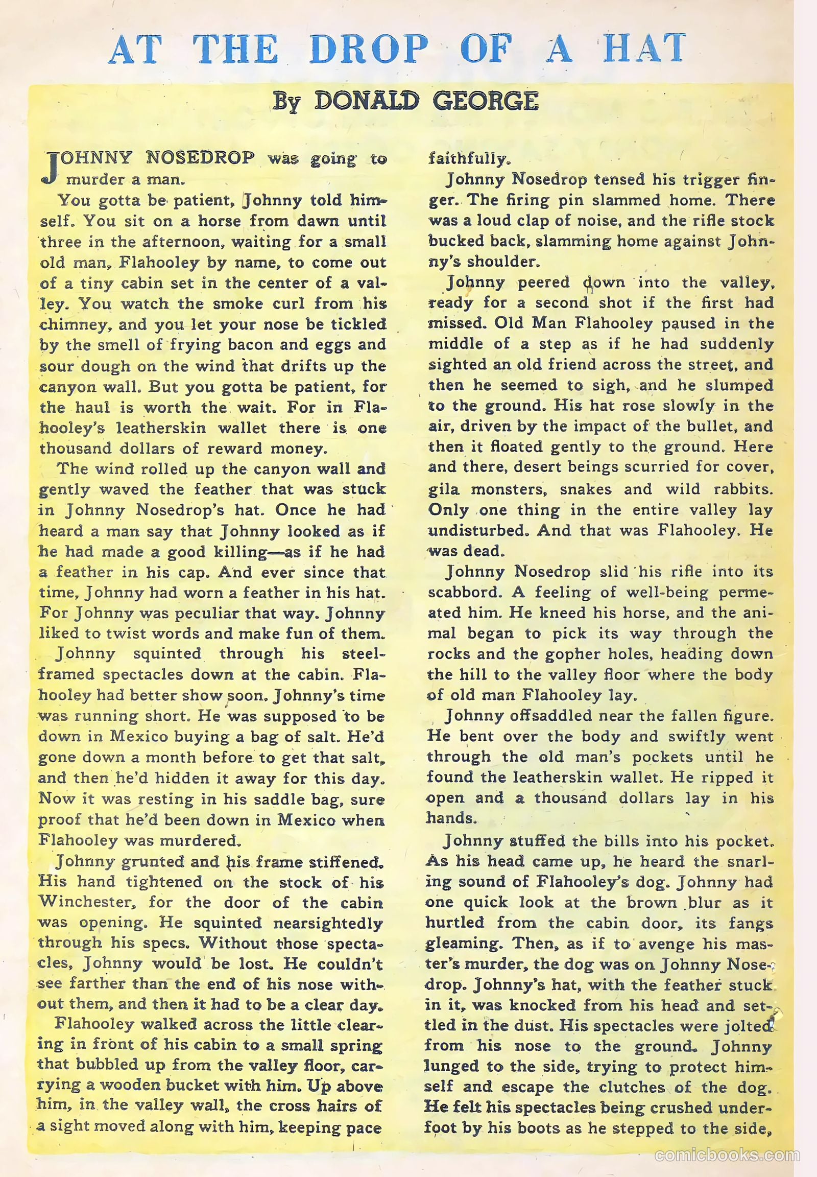 Return of the Outlaw #6 (1955) — page 32 of 36