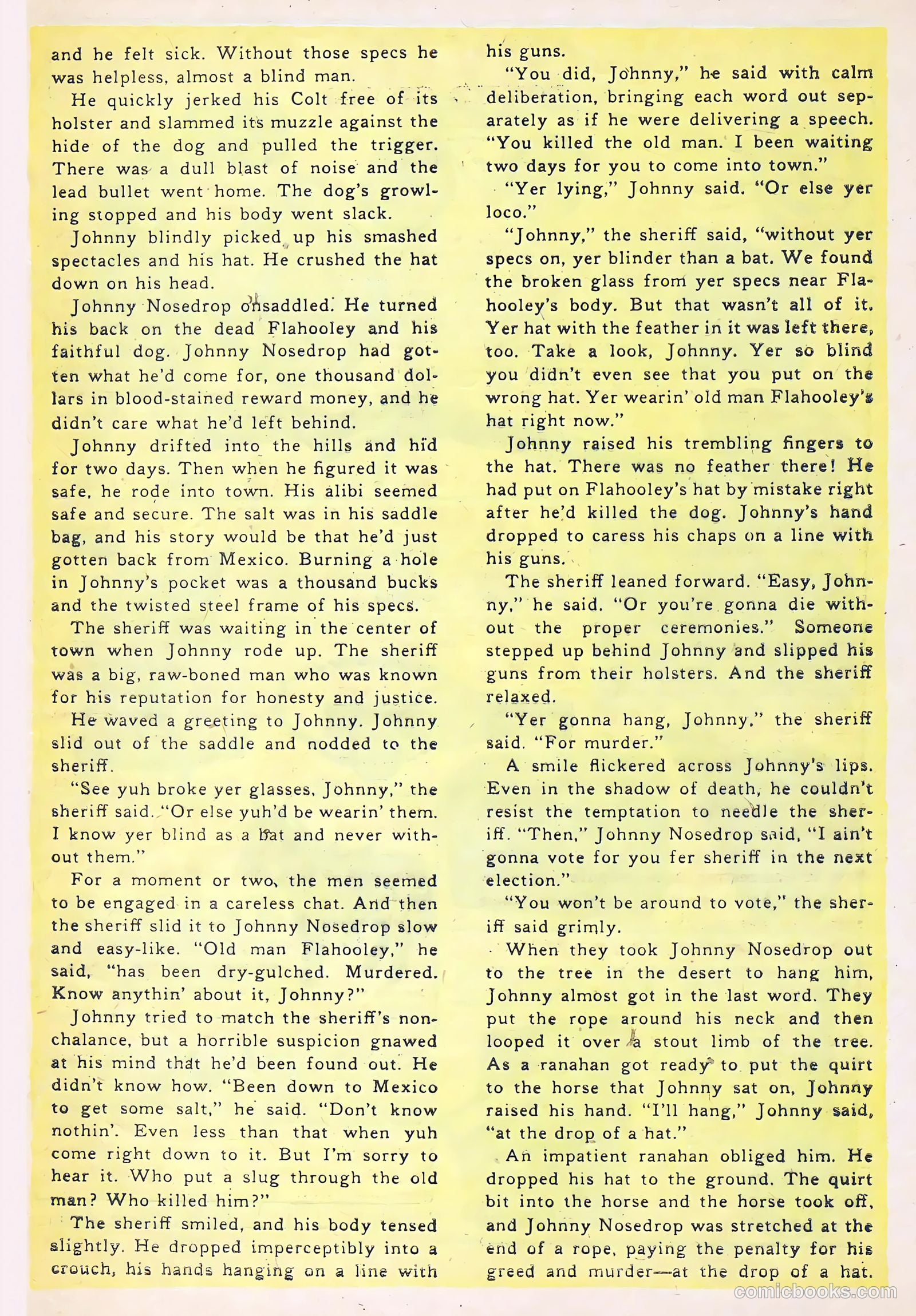 Return of the Outlaw #6 (1955) — page 33 of 36
