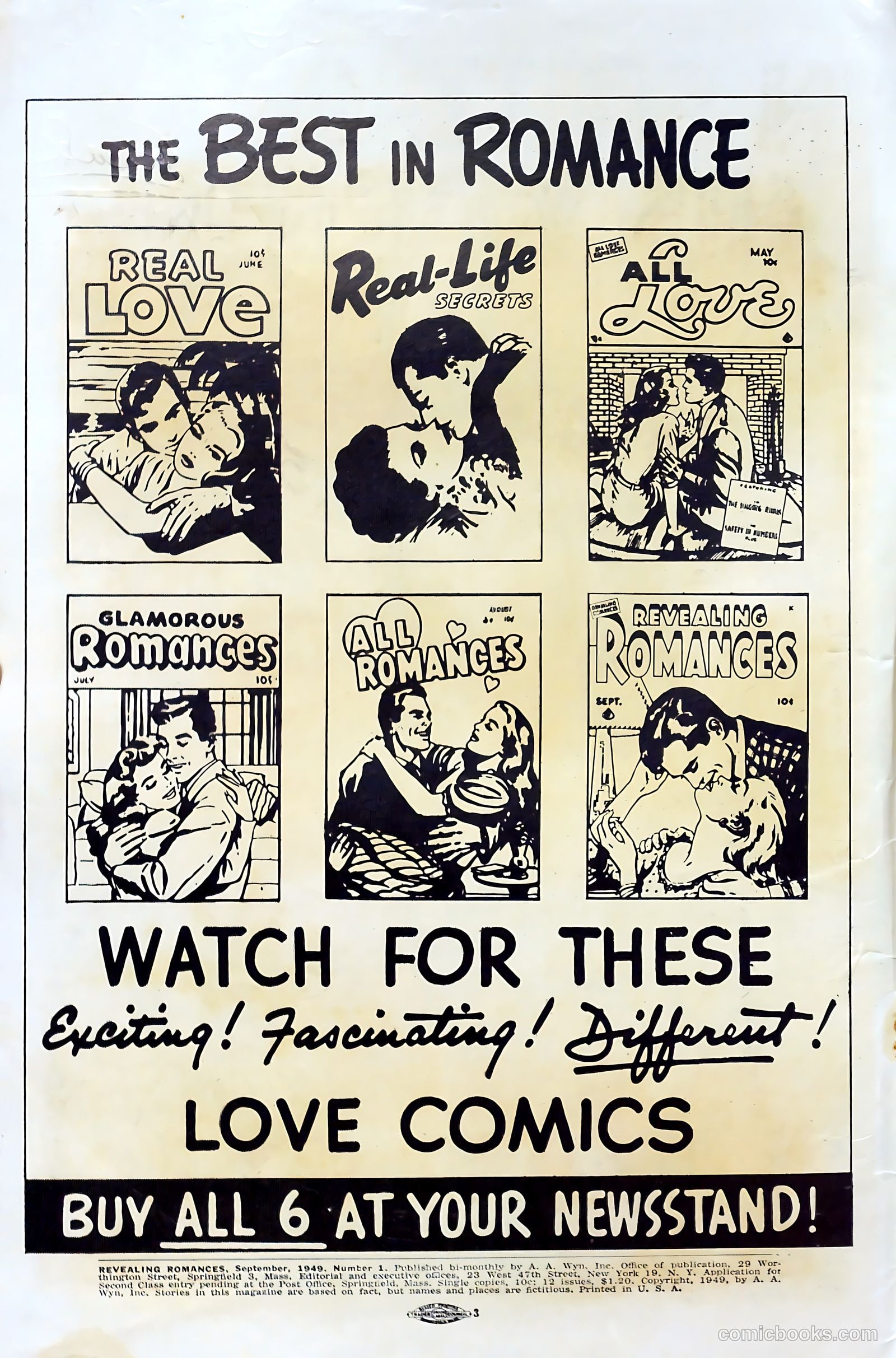 Revealing Romances #1 (1949) — page 2 of 36