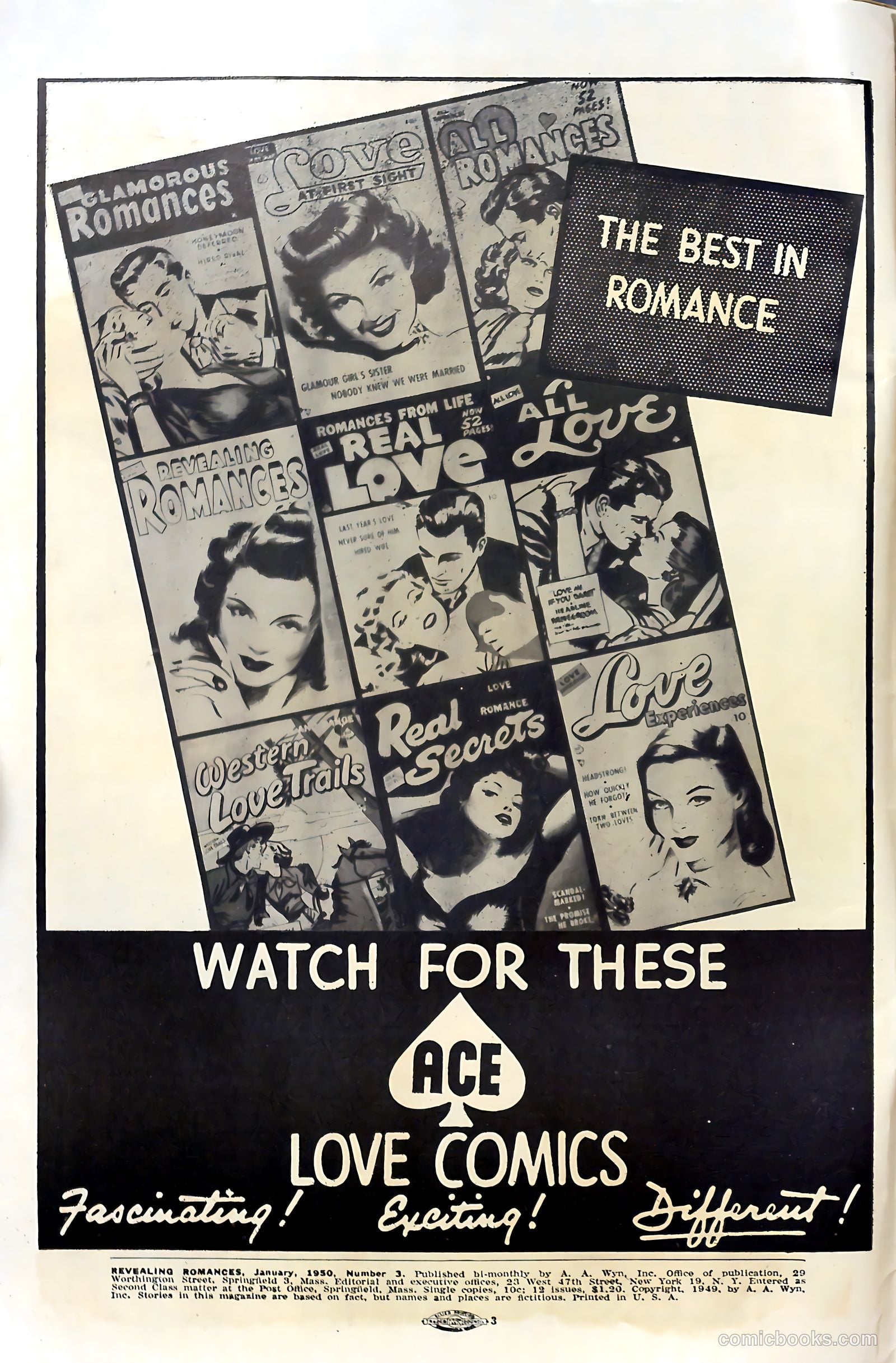 Revealing Romances #3 (1950) — page 2 of 36