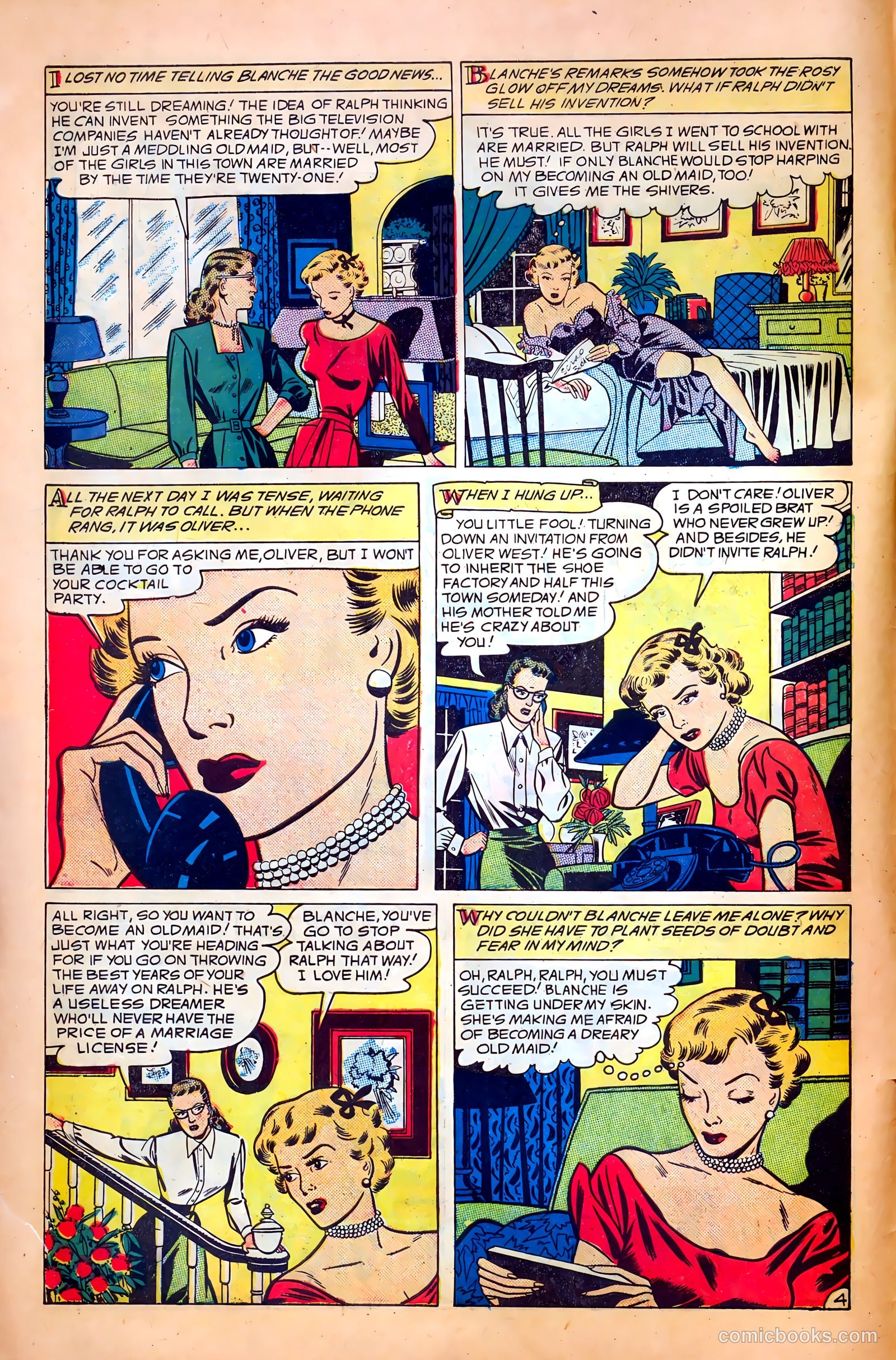 Revealing Romances #5 (1950) — page 6 of 36