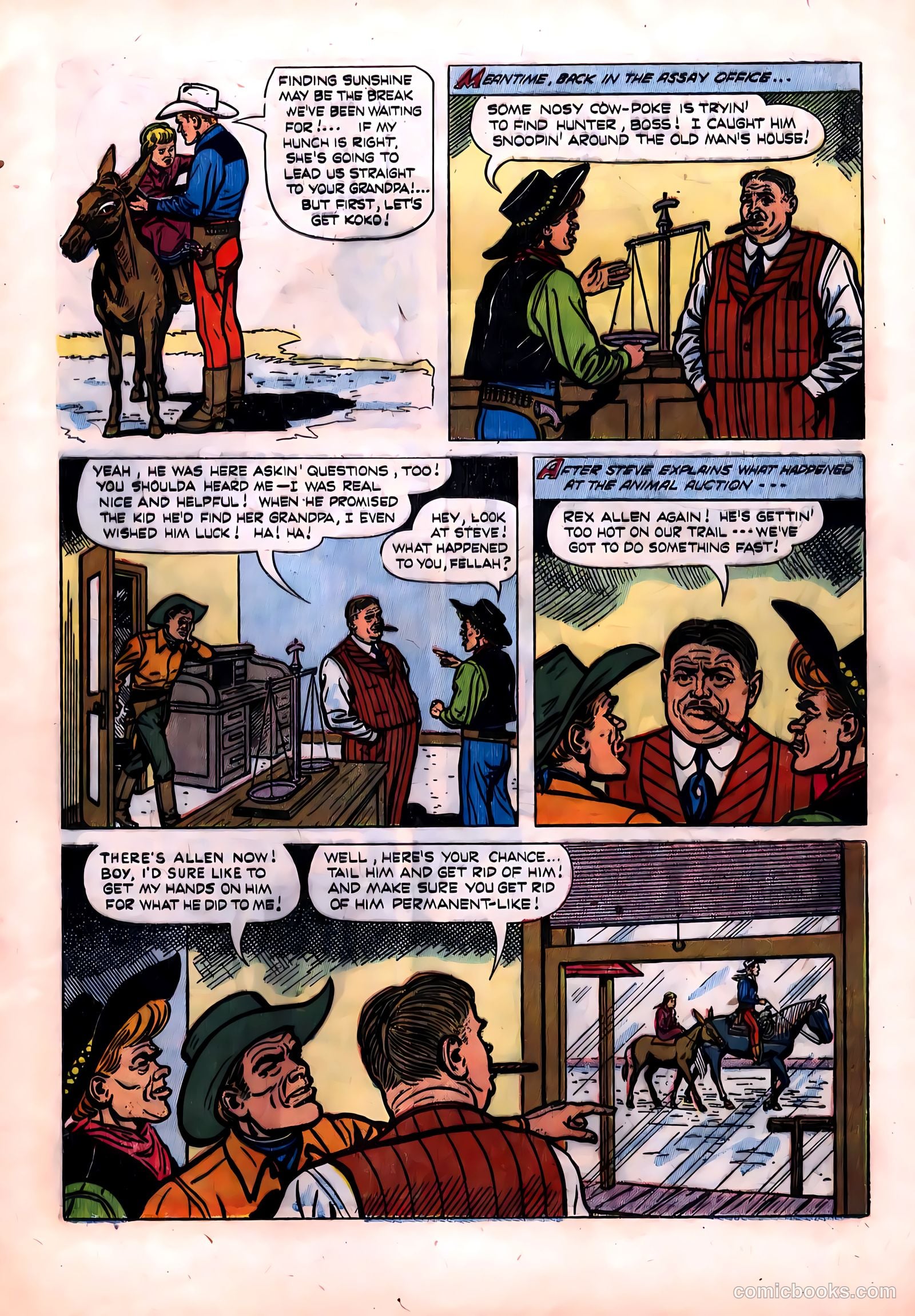 Rex Allen #14 (1954) — page 9 of 36