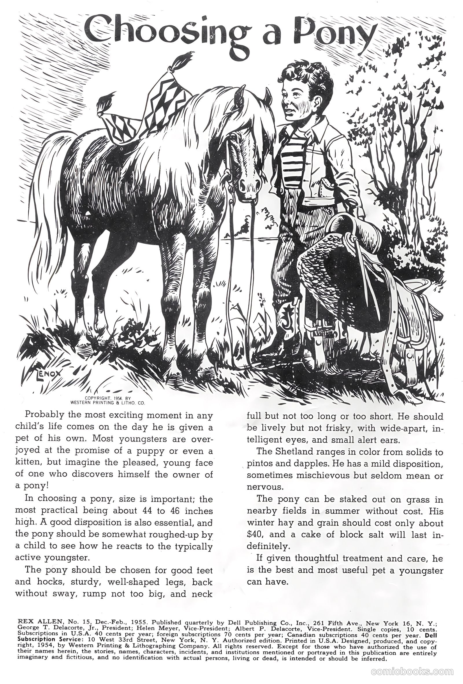 Rex Allen #15 (1955) — page 2 of 36