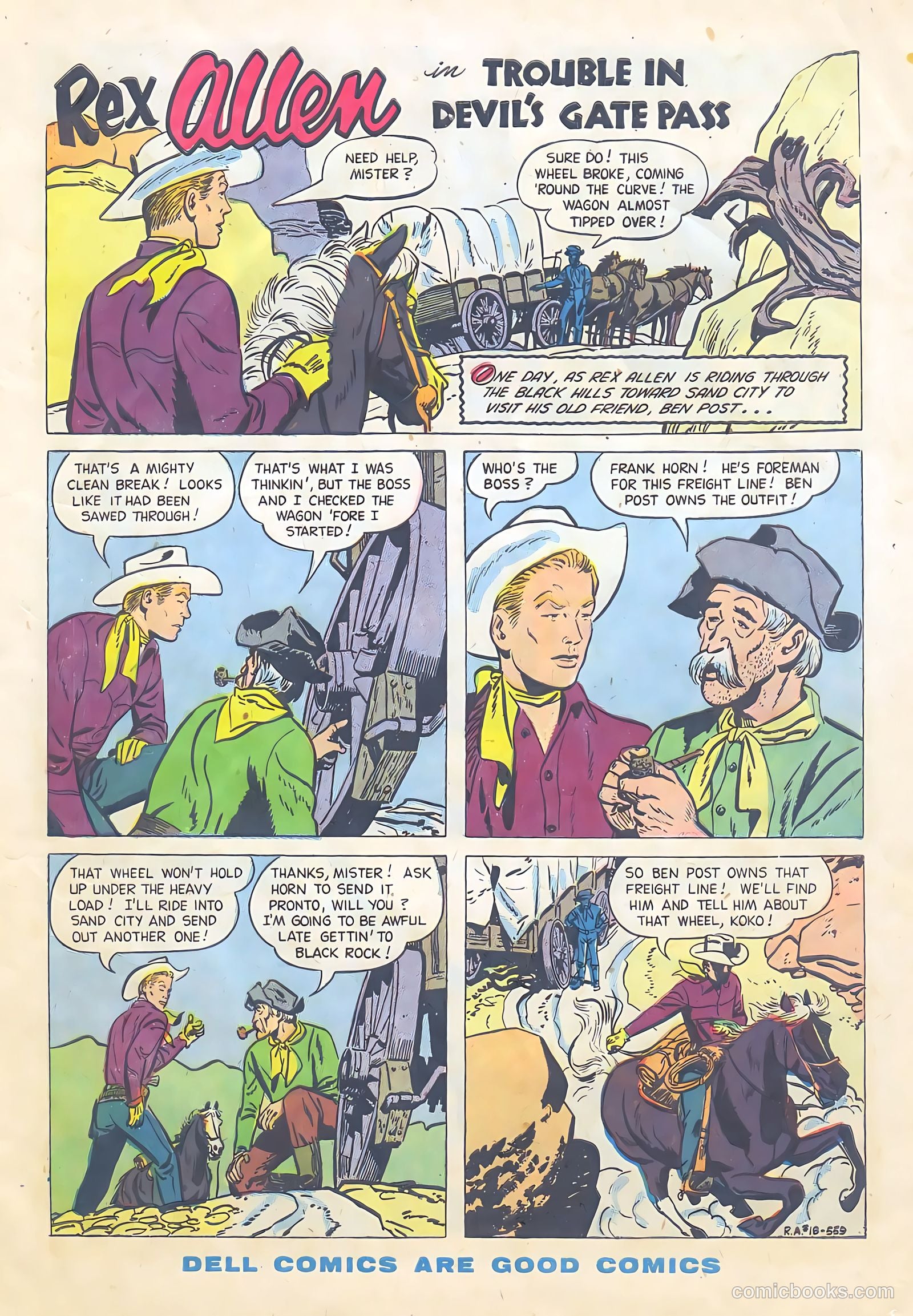 Rex Allen #18 (1955) — page 3 of 36