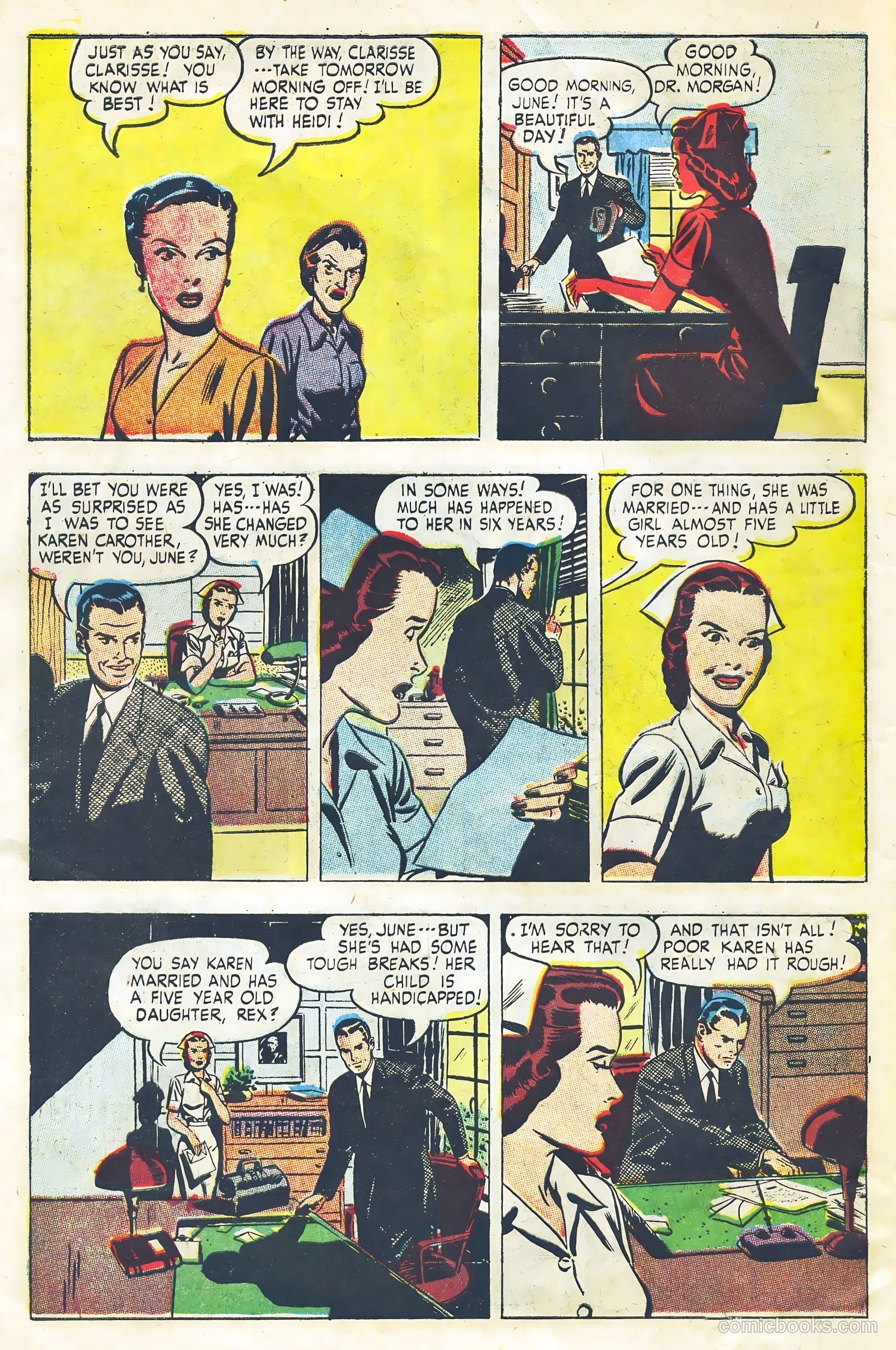 Rex Morgan, M.D. #1 (1955) — page 8 of 37
