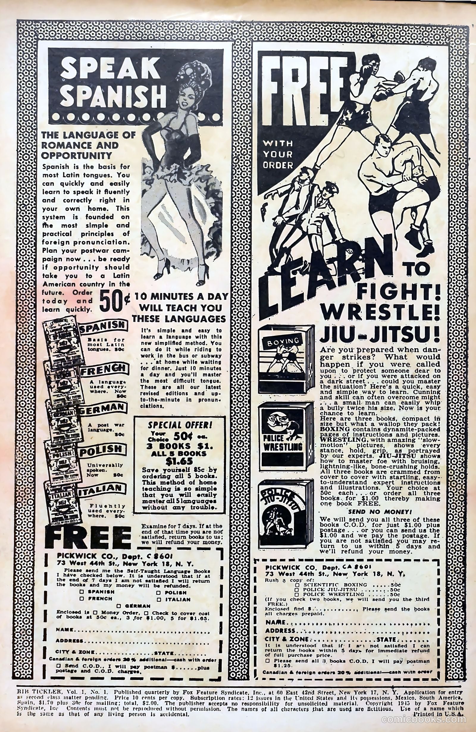 Ribtickler #1 (1945) — page 2 of 36
