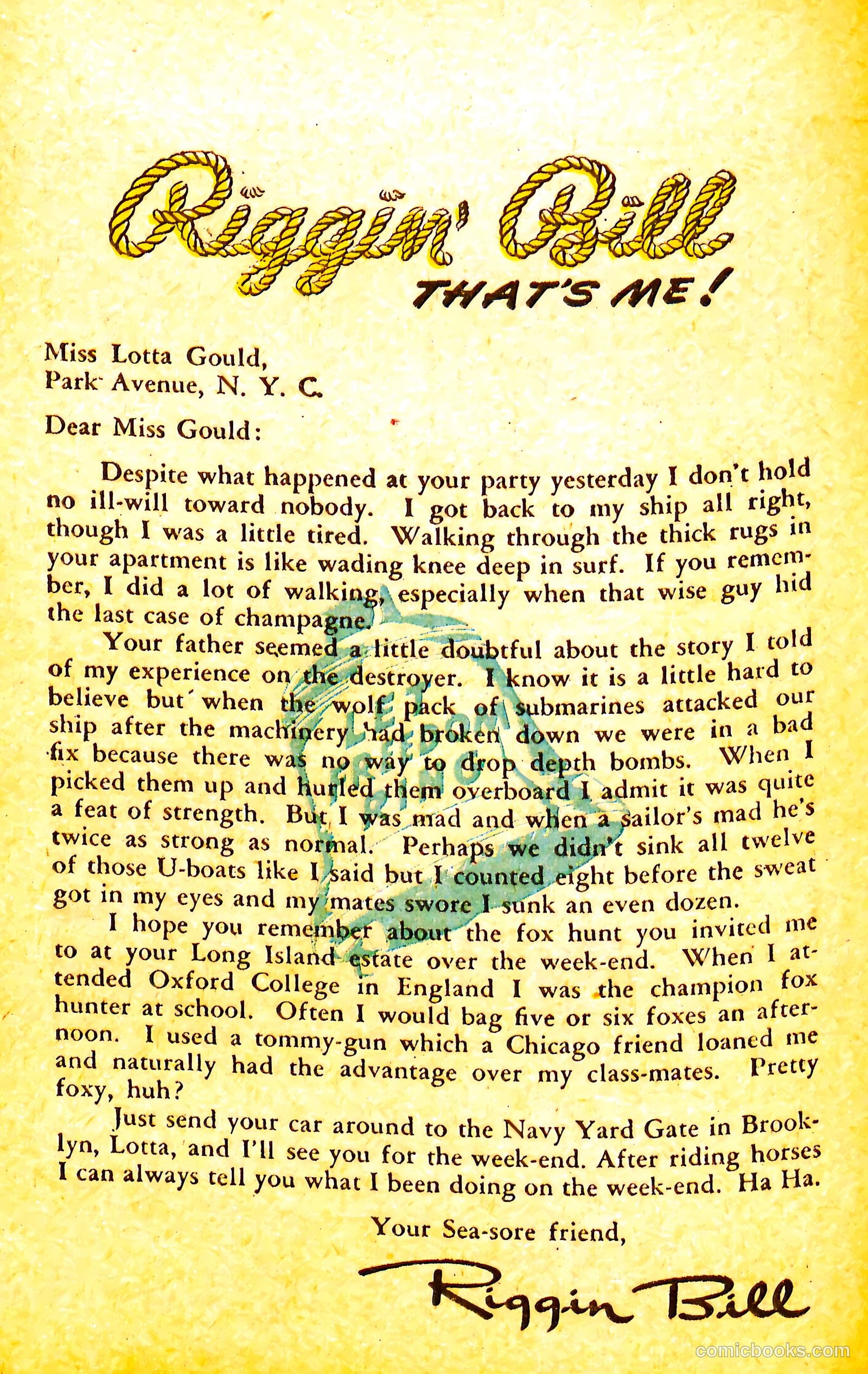 Riggin' Bill #1 (1944) — page 8 of 68