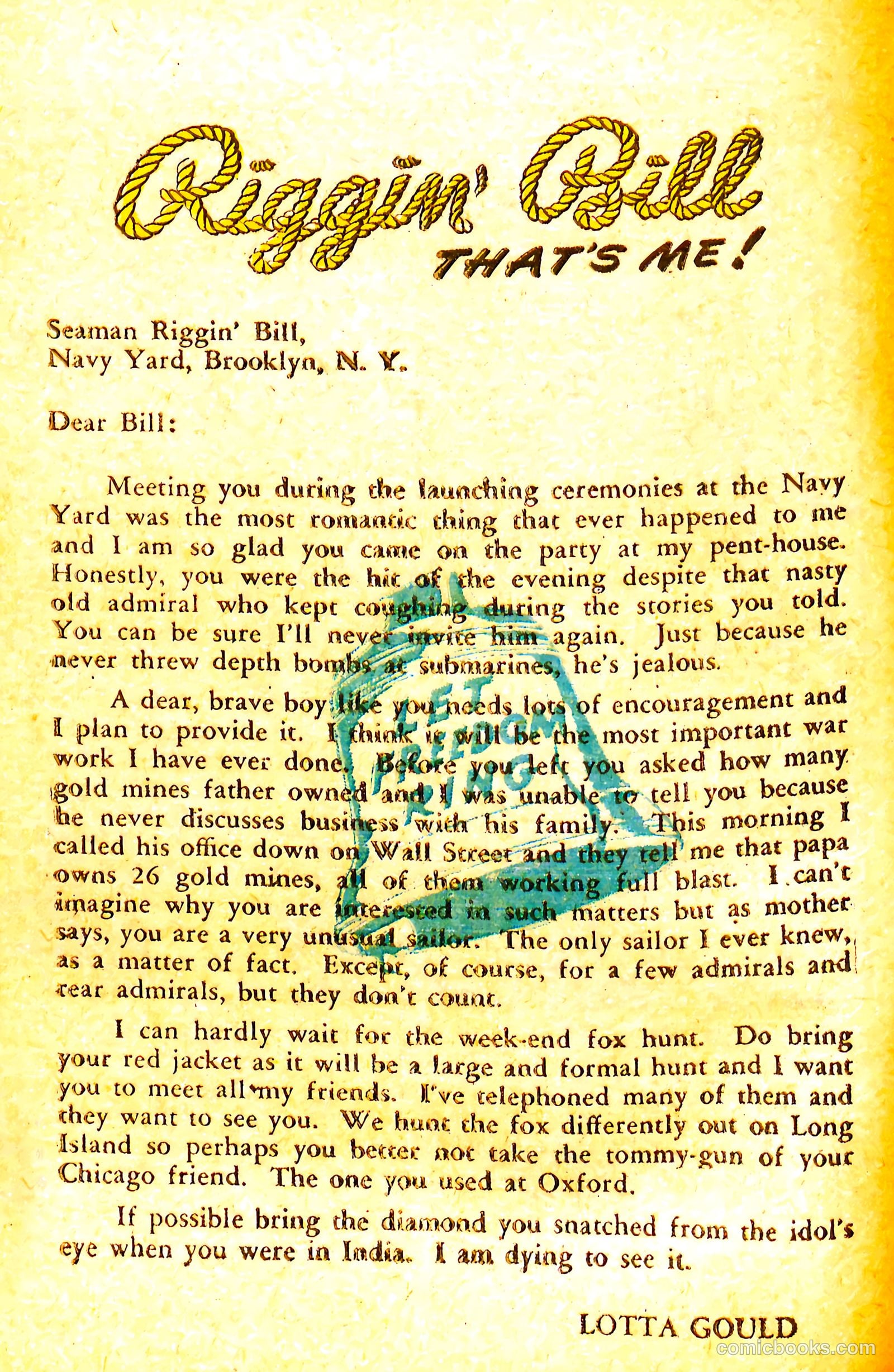 Riggin' Bill #1 (1944) — page 10 of 68