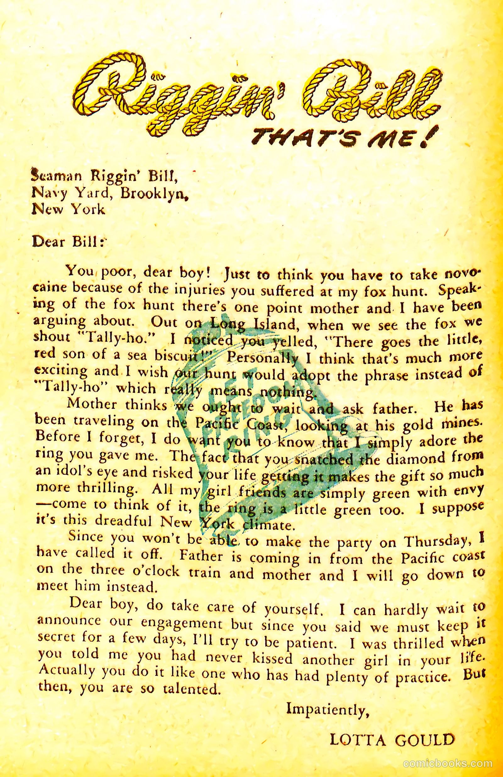 Riggin' Bill #1 (1944) — page 22 of 68
