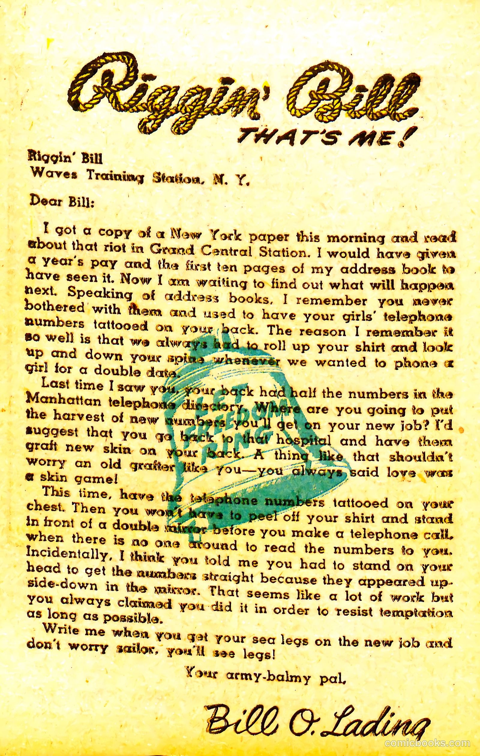 Riggin' Bill #1 (1944) — page 36 of 68