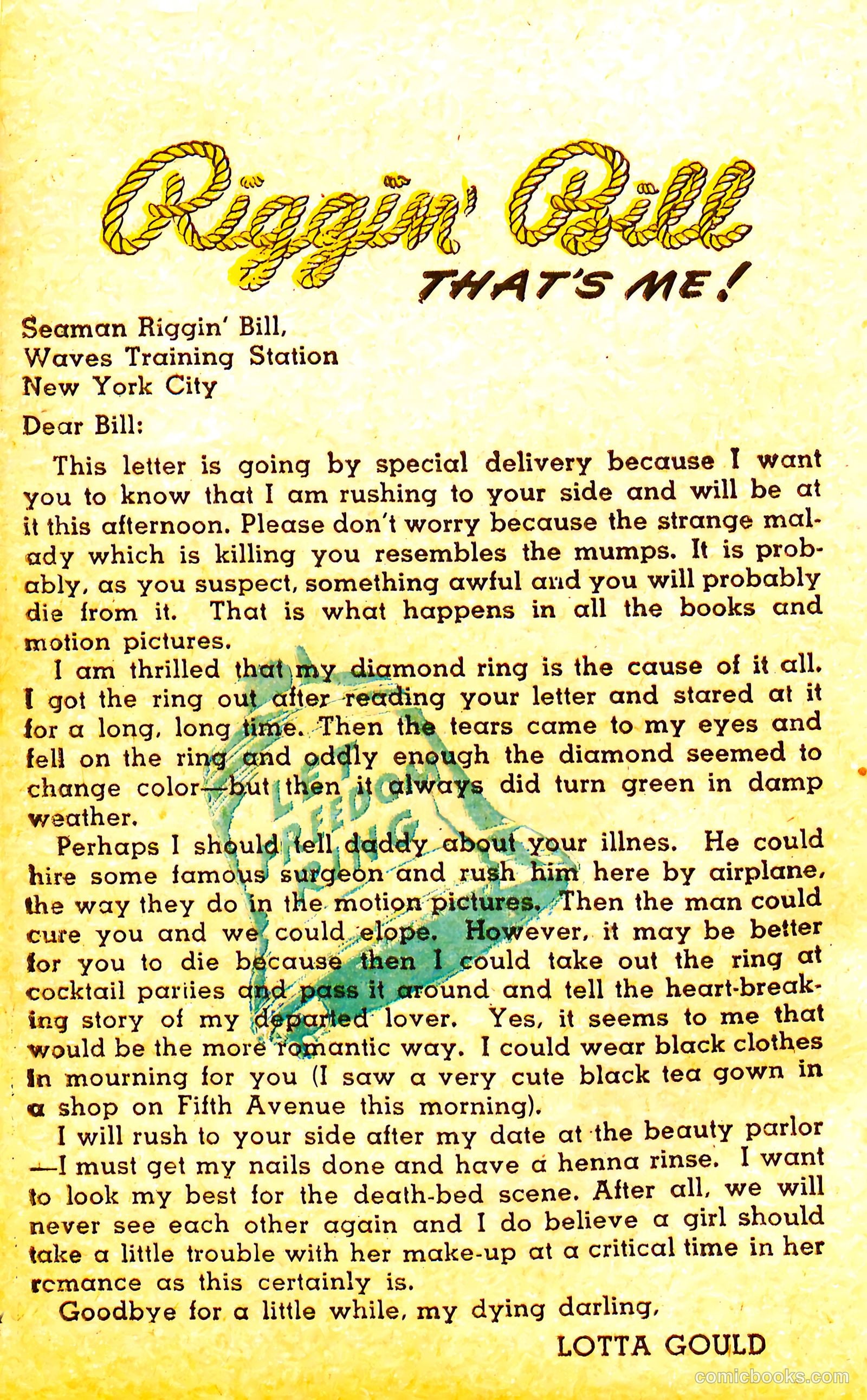 Riggin' Bill #1 (1944) — page 48 of 68