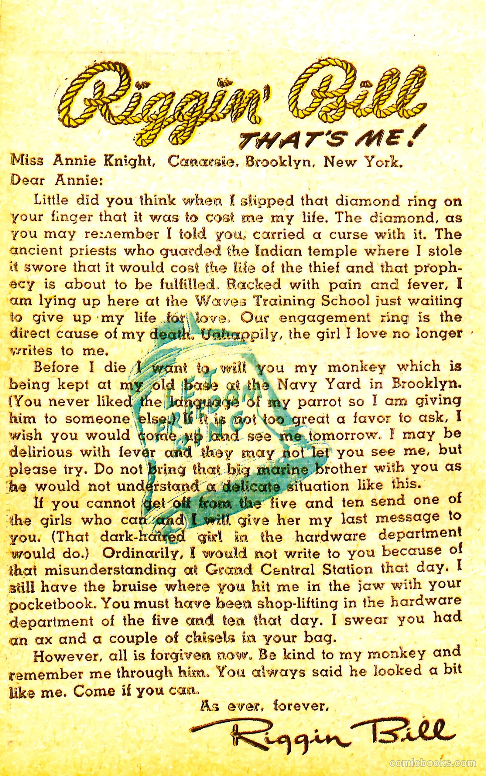 Riggin' Bill #1 (1944) — page 50 of 68