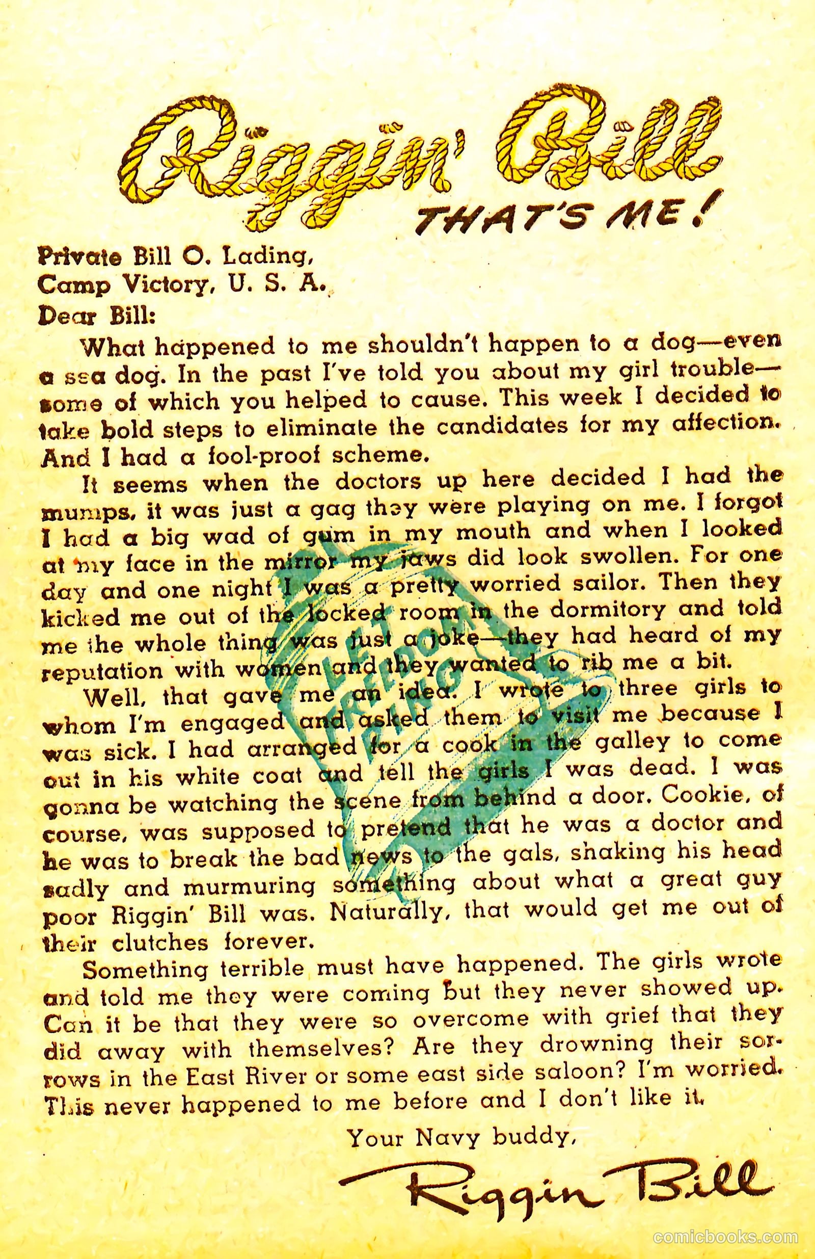 Riggin' Bill #1 (1944) — page 54 of 68