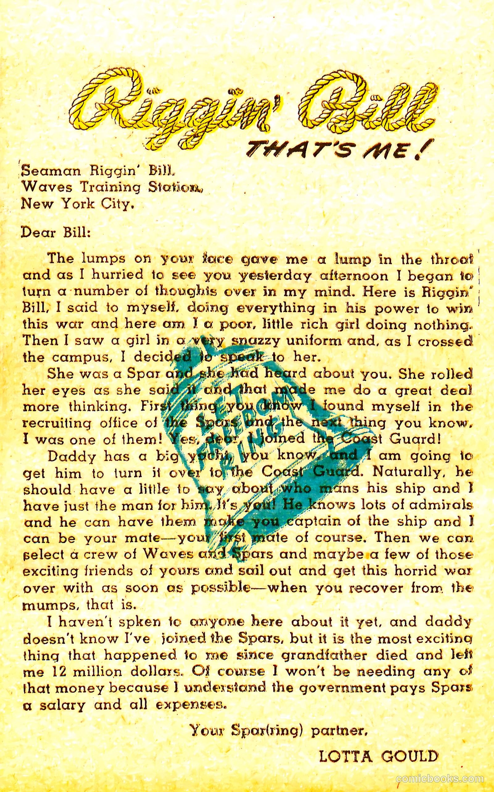 Riggin' Bill #1 (1944) — page 58 of 68